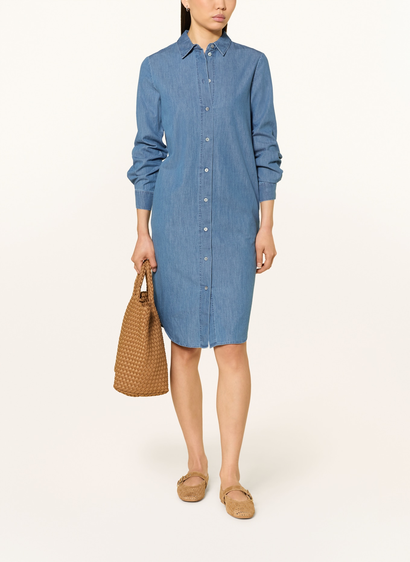 MAERZ MUENCHEN Sukienka koszulowa w stylu jeansowym: NIEBIESKI