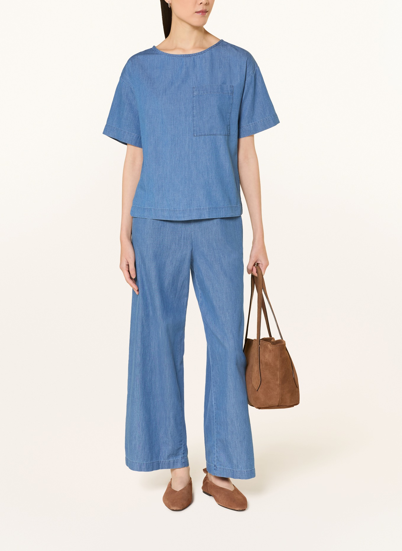 MAERZ MUENCHEN Blůza v džínovém stylu: MODRÁ