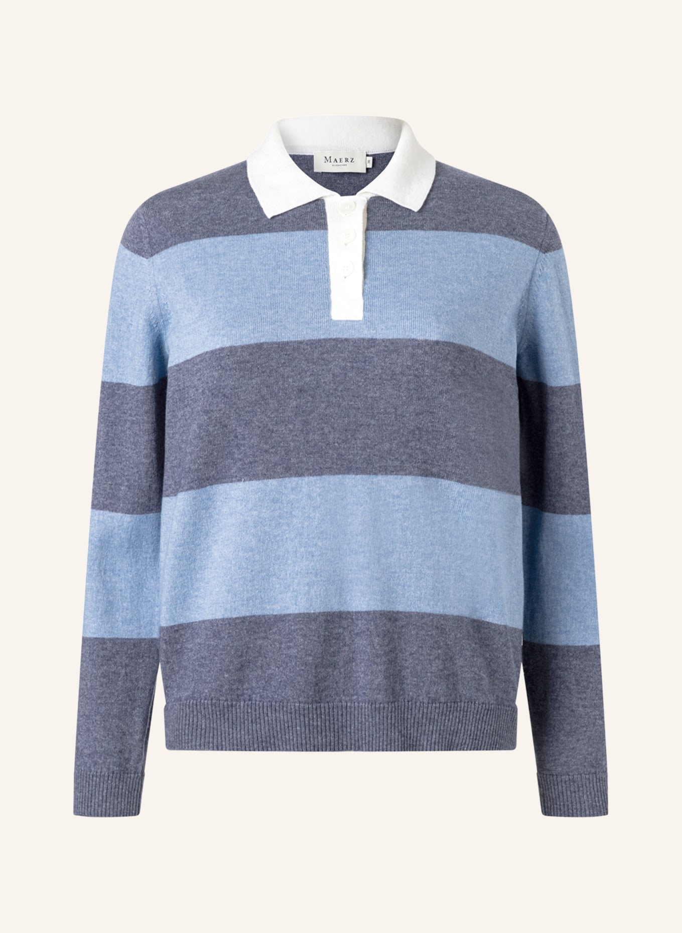 MAERZ MUENCHEN svetr: TMAVĚ MODRÁ / REŽNÁ / MODRÁ