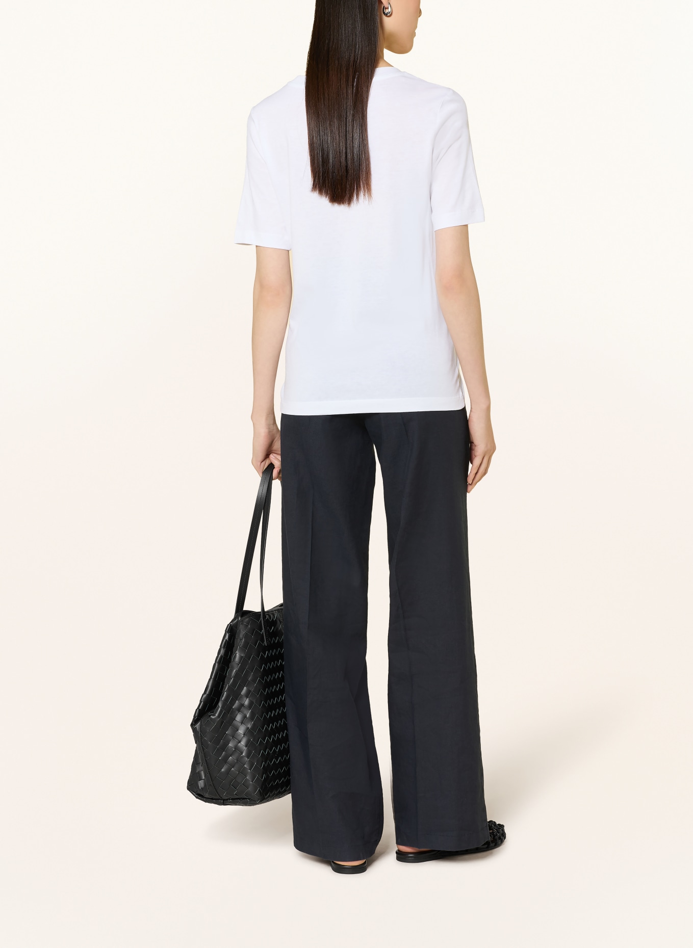 MAERZ MUENCHEN tričko: BÍLÁ / TMAVĚ MODRÁ