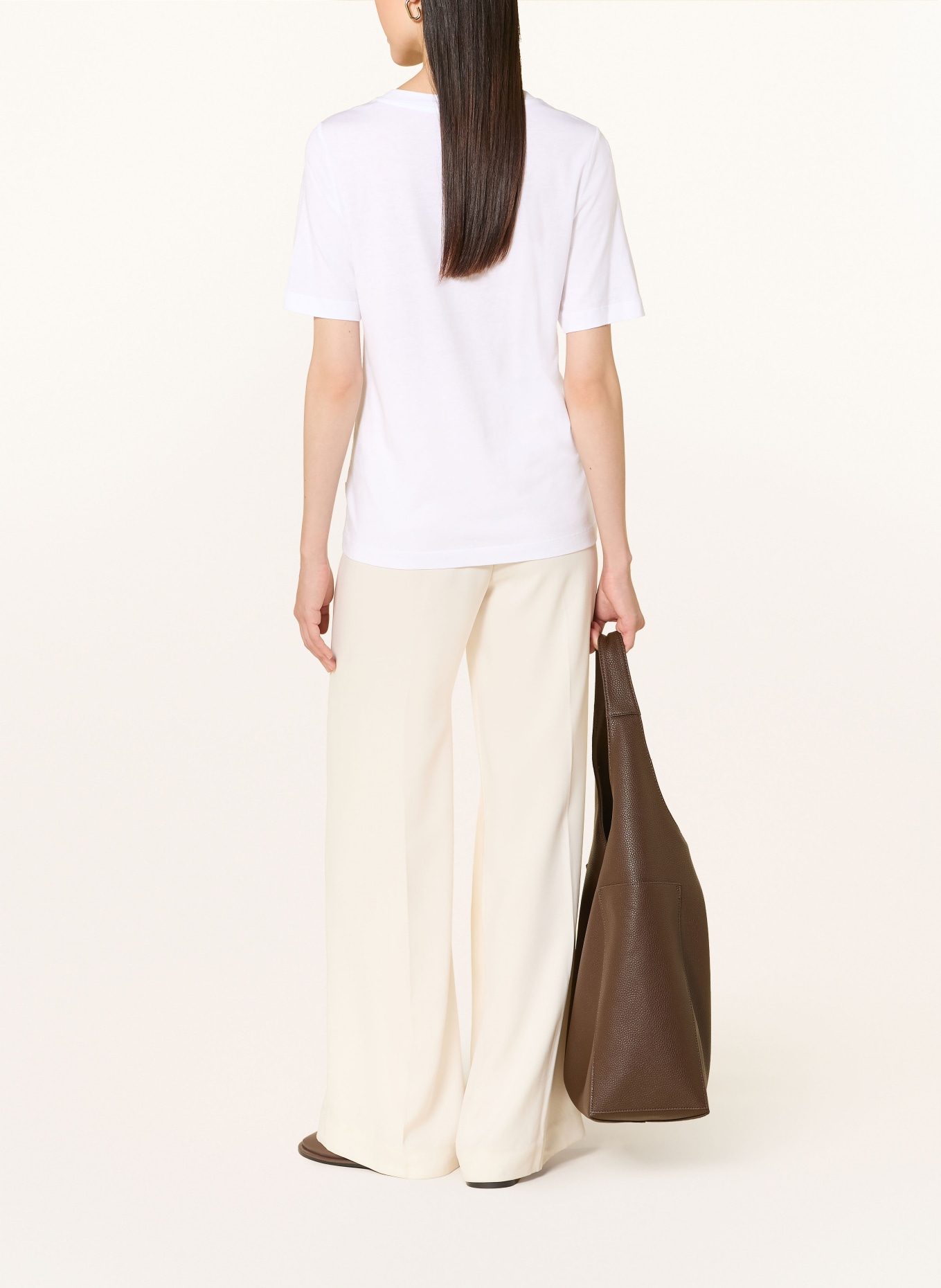 MAERZ MUENCHEN T-shirt: BLANC / ROSE / SAUMON