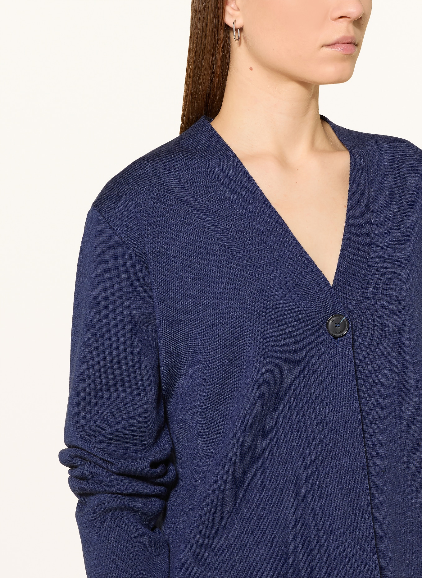 MAERZ MUENCHEN Svetr z merino vlny: TMAVĚ MODRÁ