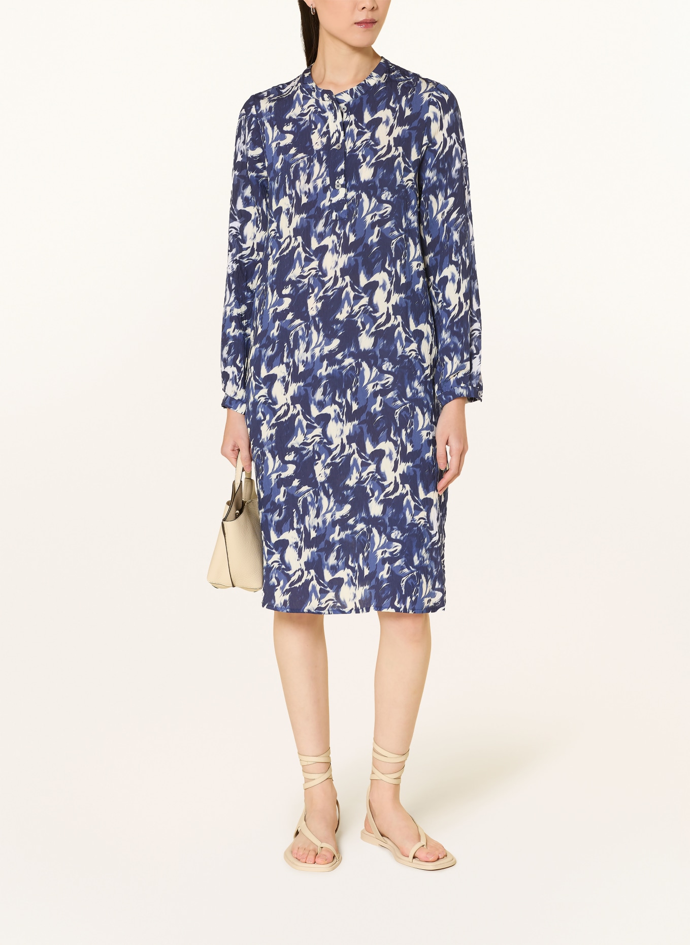 MAERZ MUENCHEN šaty: MODRÁ / KRÉMOVÁ