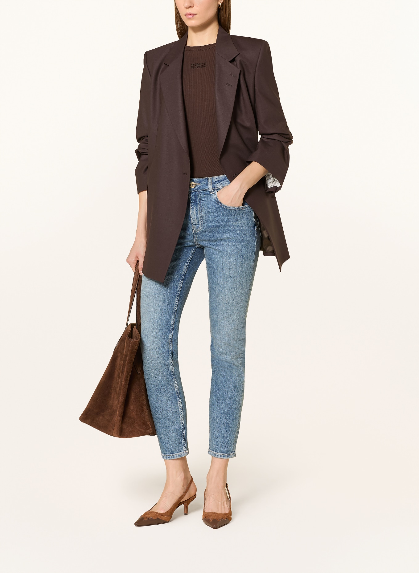 MOS MOSH Úzké džíny MMASYA JENTRA: 493 Mid Blue