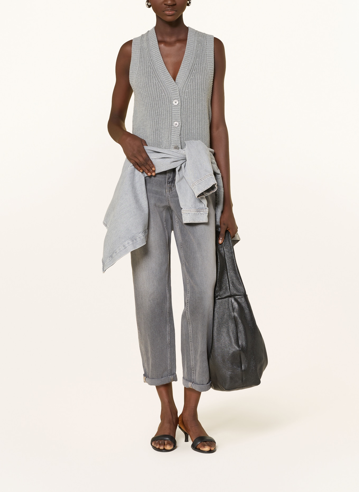 MOS MOSH Džíny boyfriend MMAYMEN GALLEON: 850 GREY