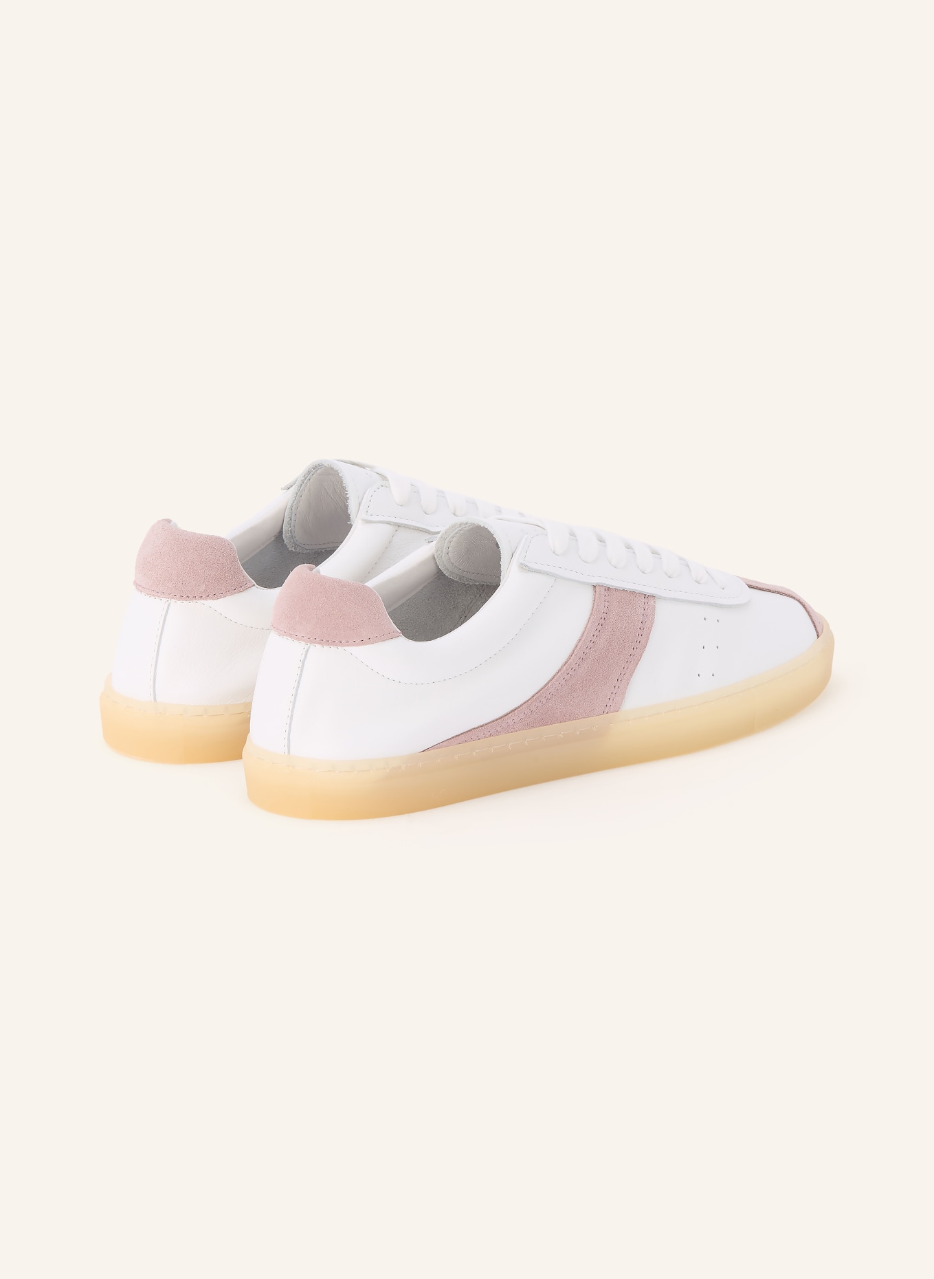 COPENHAGEN STUDIOS Baskets CPH98: BLANC / VIEUX ROSE