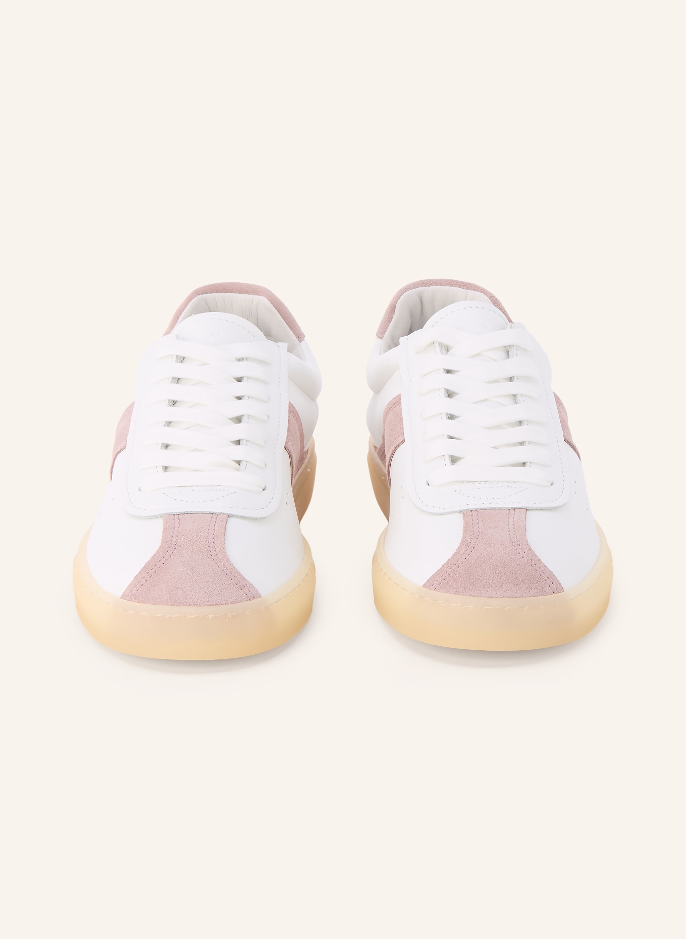 COPENHAGEN STUDIOS Baskets CPH98: BLANC / VIEUX ROSE