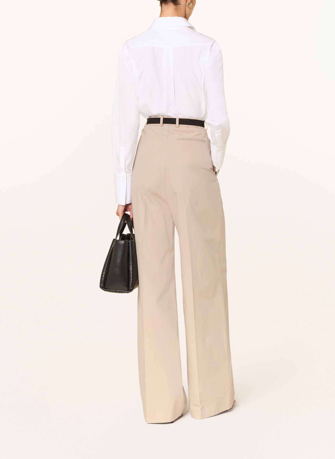 BOSS Spodnie z materiału typu marle TANIADA: BEŻOWY