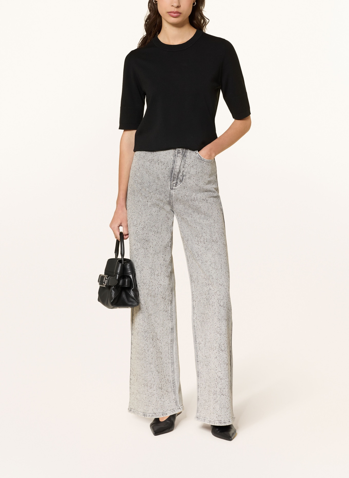 InWear Pletené tričko MIKOIW: ČERNÁ