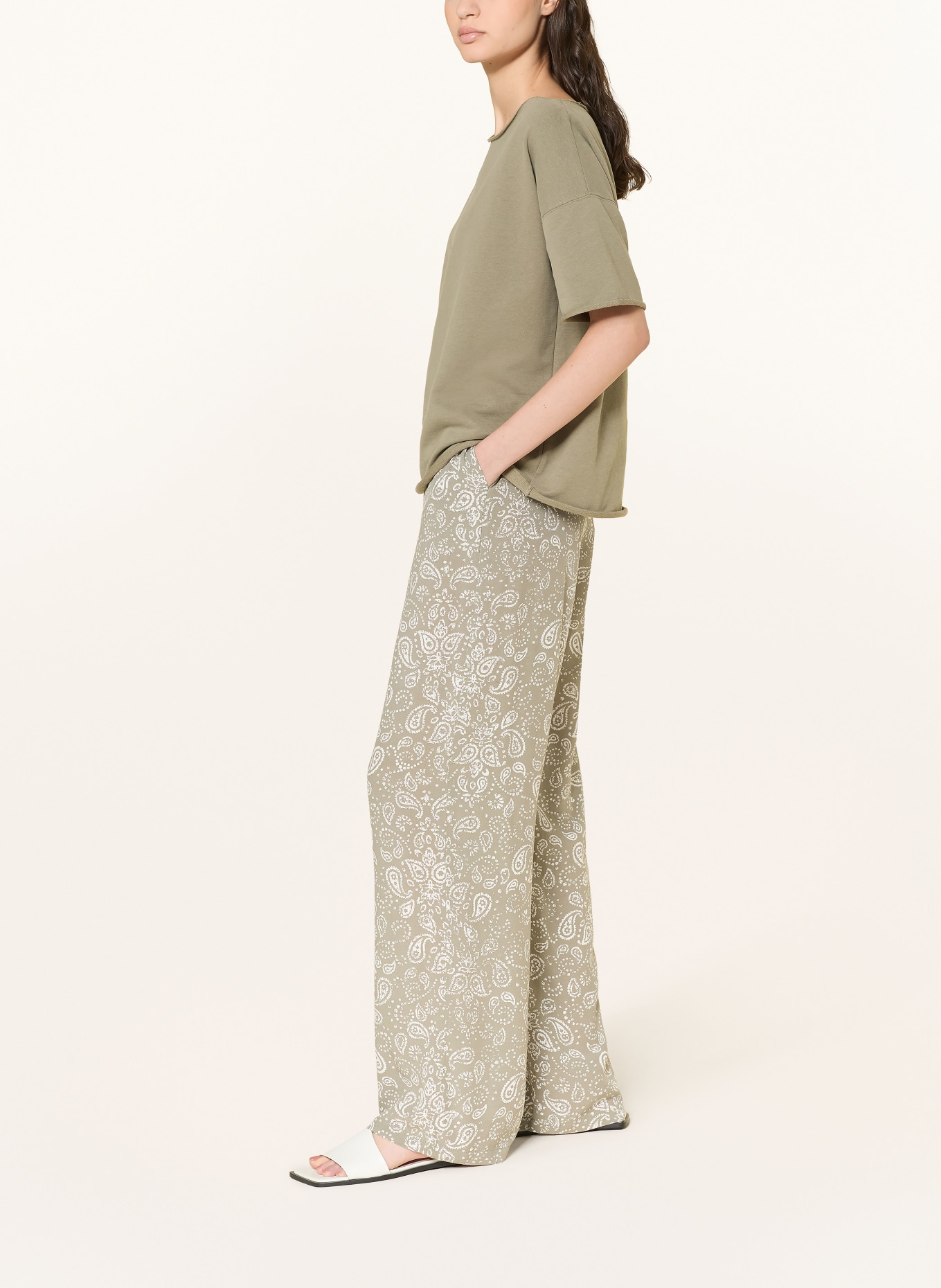 Juvia Kalhoty Marlene KEOLA: OLIVOVÁ / REŽNÁ