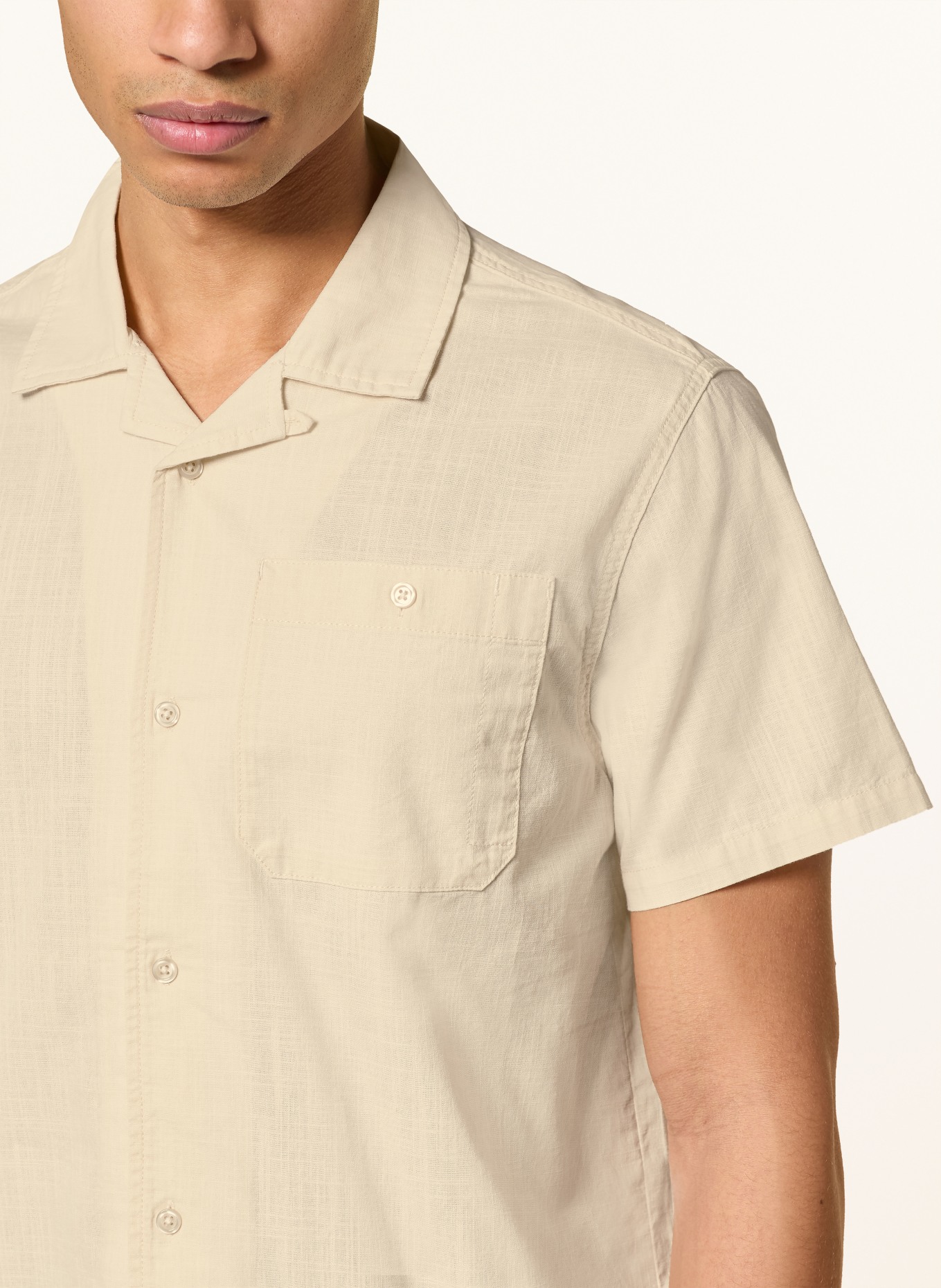 Barbour Resorthemd PARKVALE Comfort Fit: CREME