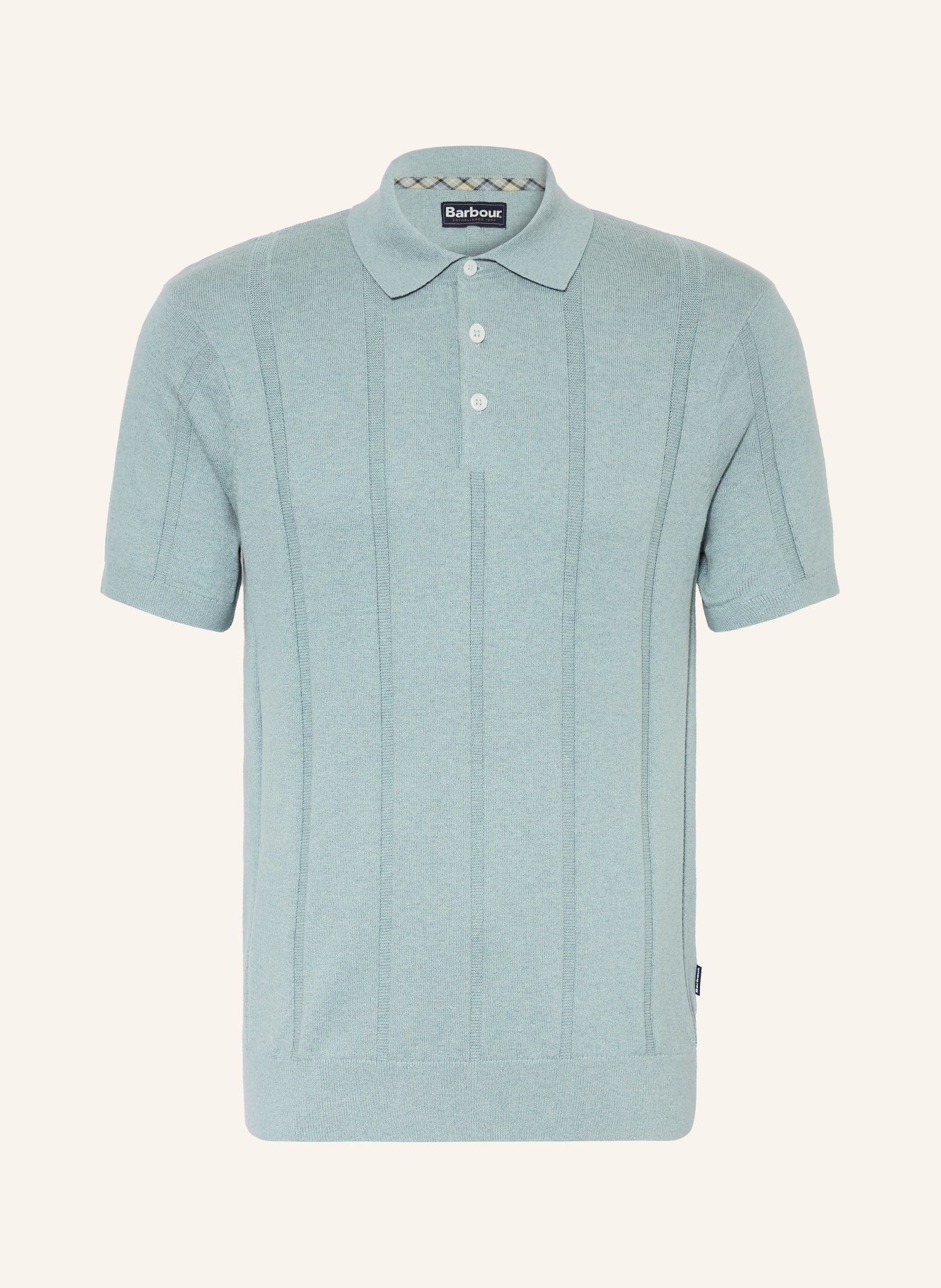 Barbour WELLBURN knitted polo shirt: MINT
