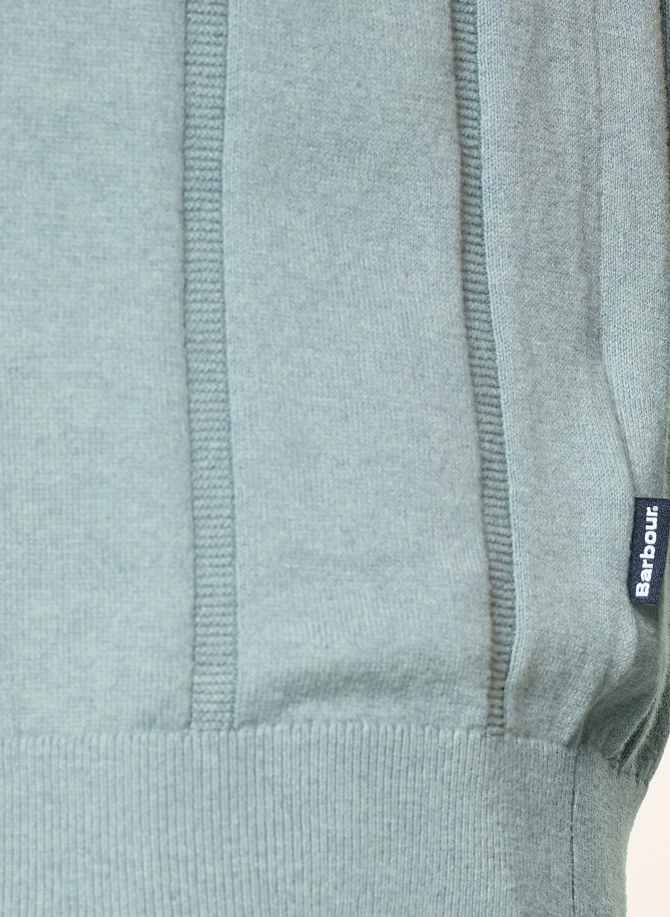 Barbour WELLBURN knitted polo shirt: MINT