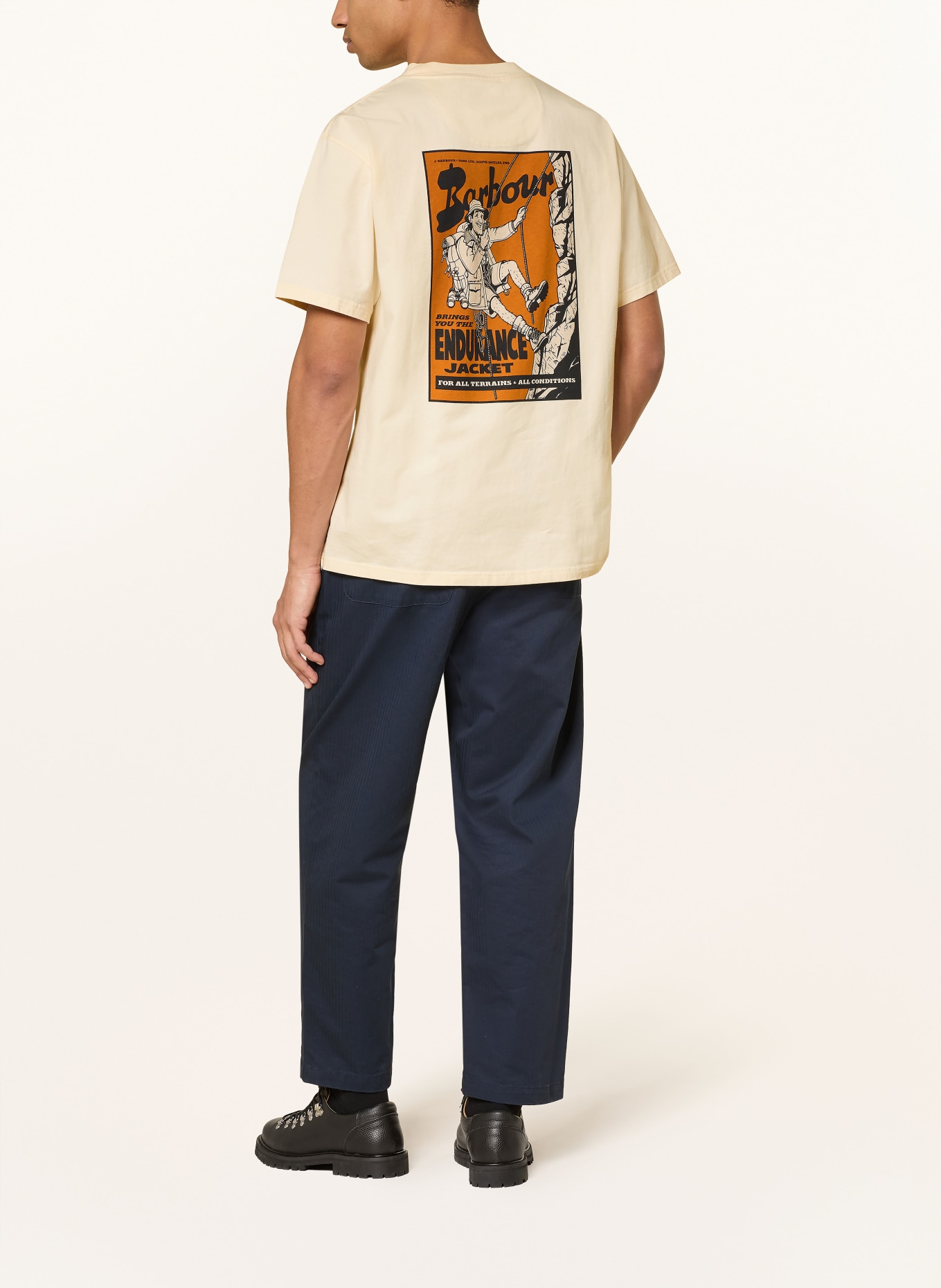 Barbour TERRAIN T-shirt: CREAM