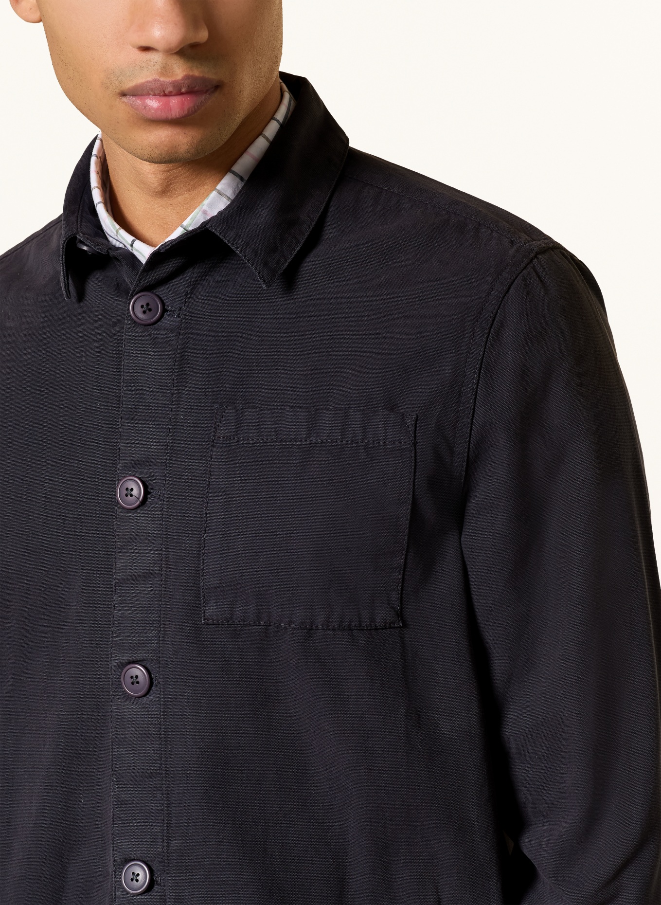 Barbour overshirt: DARK BLUE