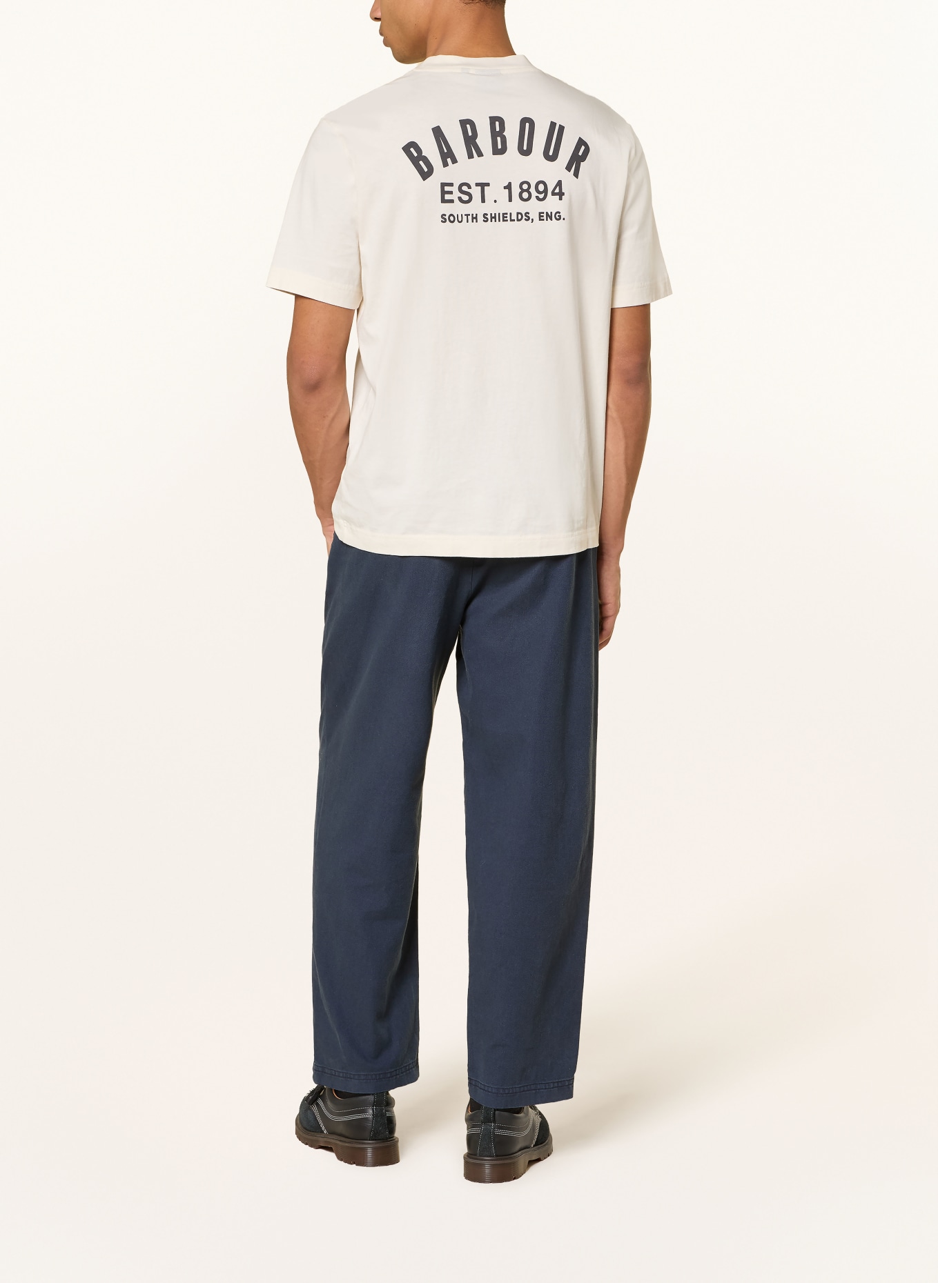 Barbour T-shirt PACKLING: CREAM