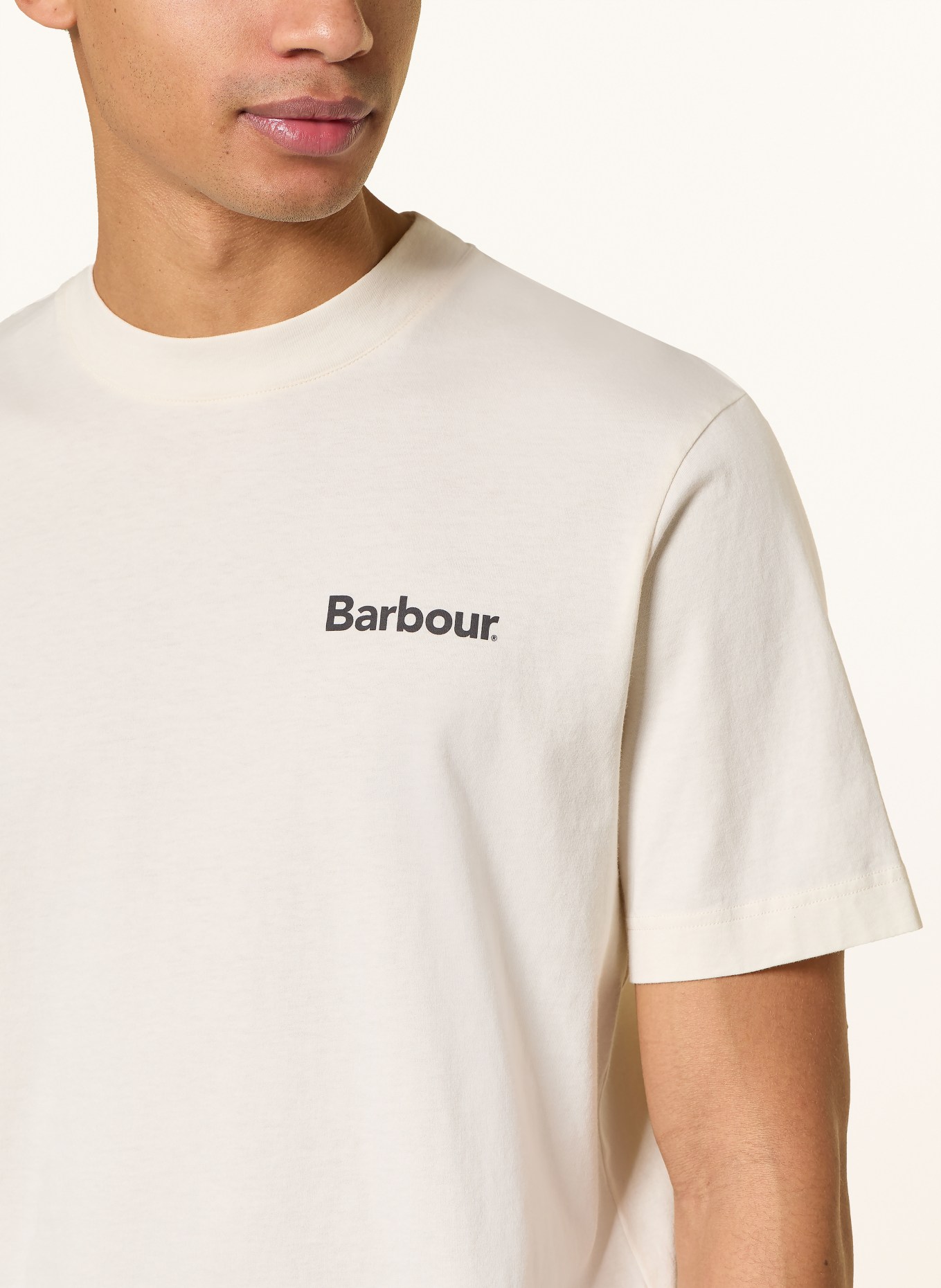 Barbour T-shirt PACKLING: CREAM