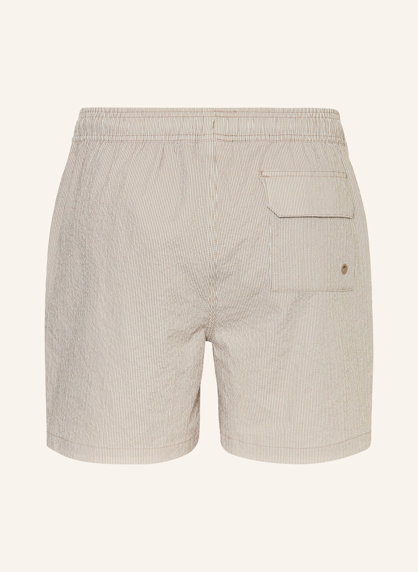 Barbour SOMERSET swim shorts: BEIGE / ECRU