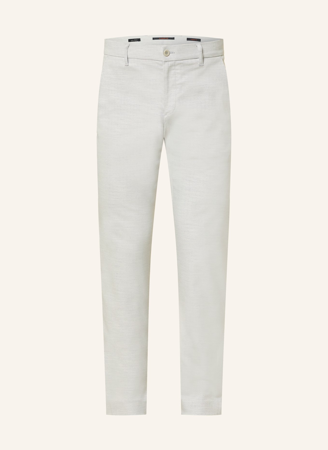 ALBERTO Chino LOU Regular Fit: SVĚTLE ŠEDÁ