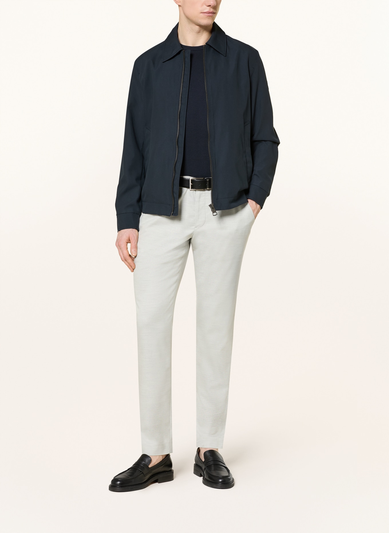 ALBERTO Chino LOU Regular Fit: SVĚTLE ŠEDÁ