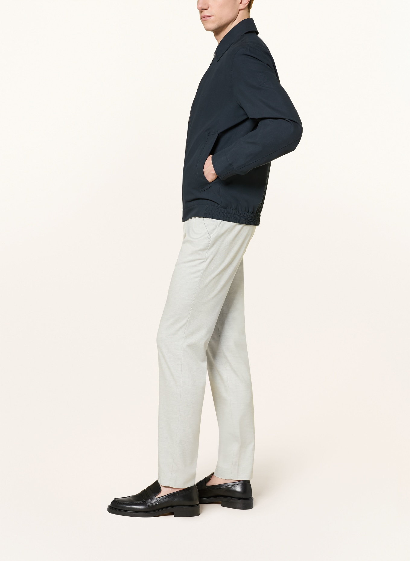 ALBERTO Chino LOU Regular Fit: SVĚTLE ŠEDÁ