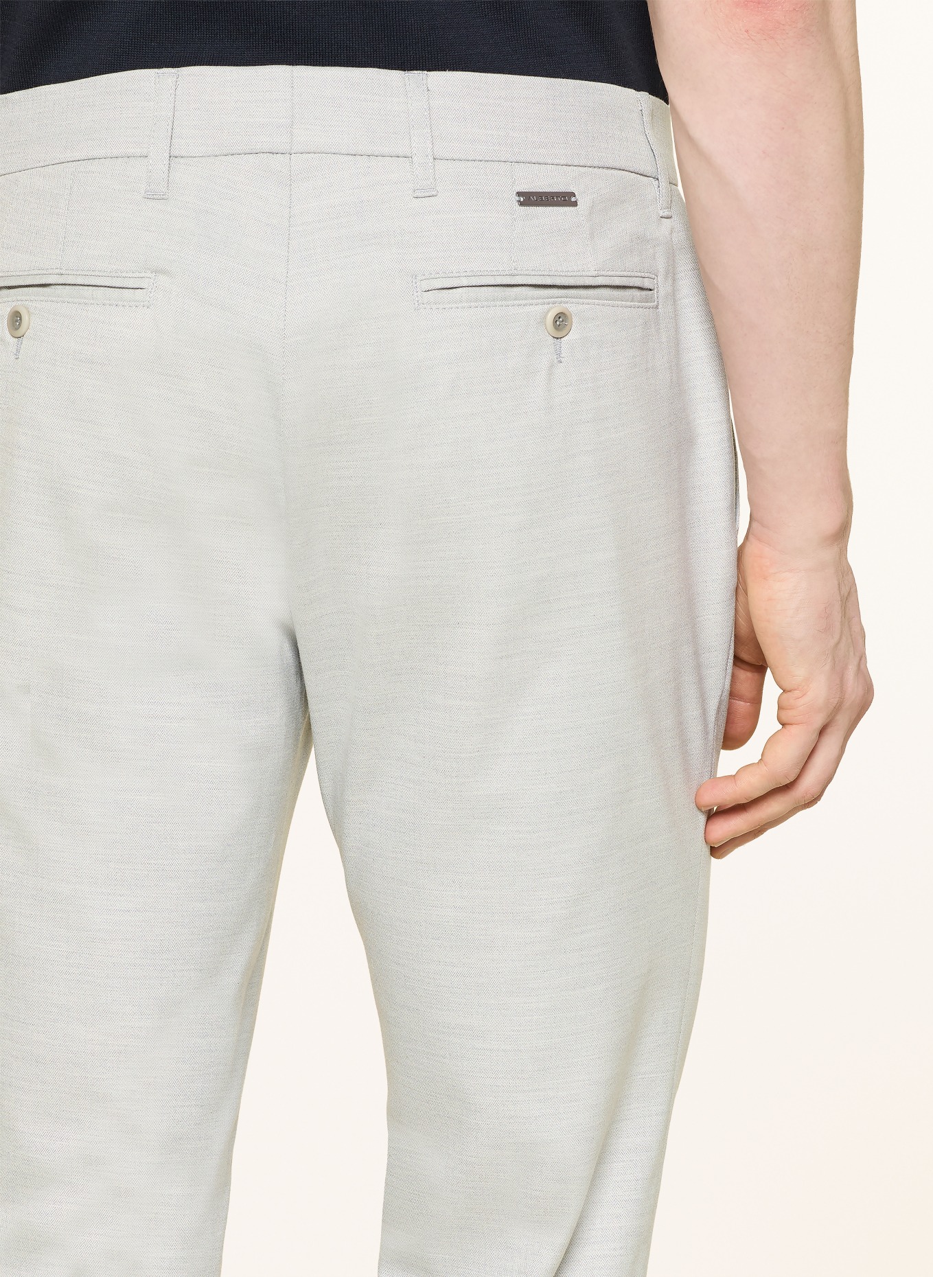 ALBERTO Chino LOU Regular Fit: SVĚTLE ŠEDÁ