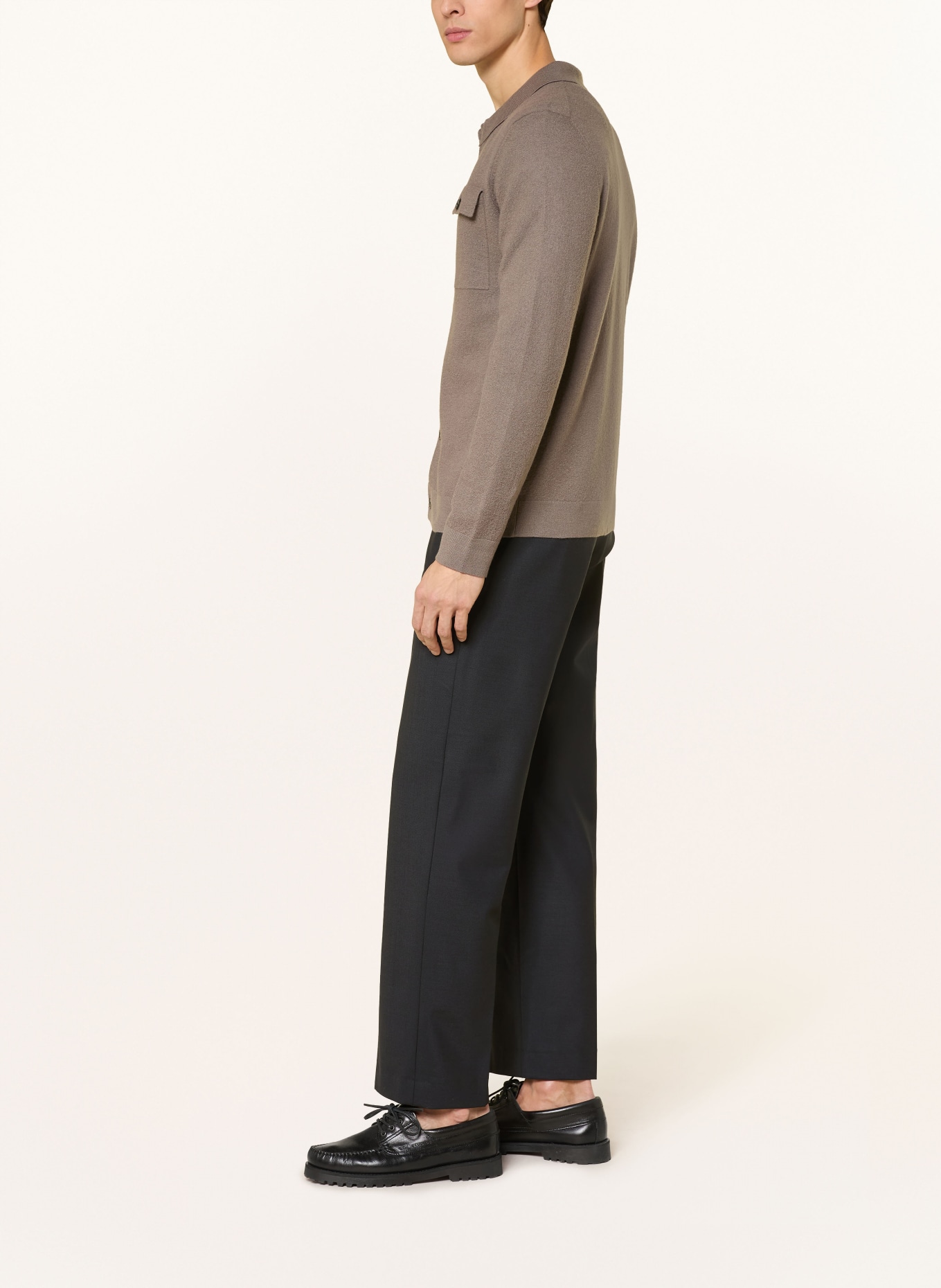 ALBERTO Chino LUIS Wide Fit: SCHWARZ