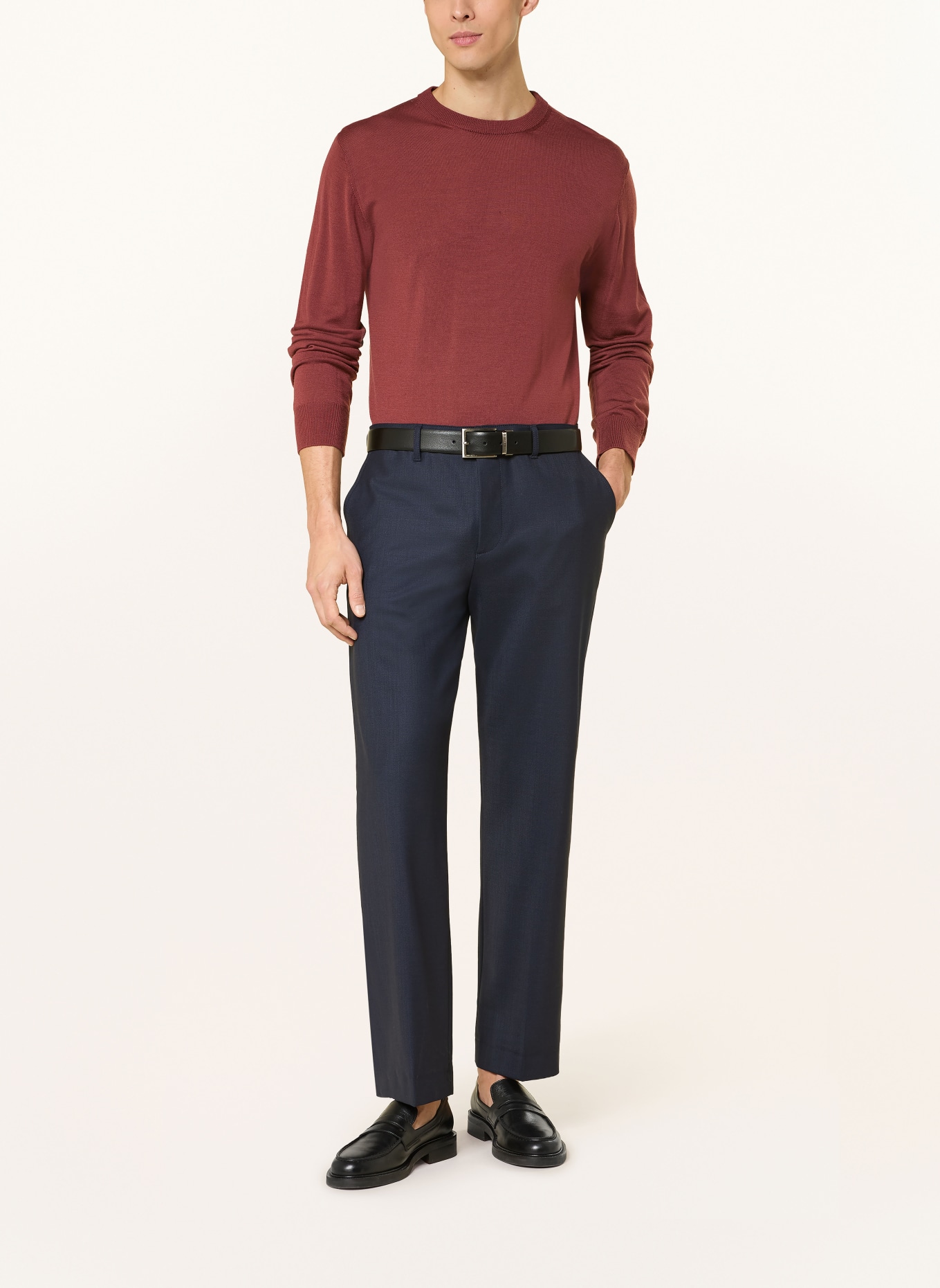 ALBERTO Chino LUIS Wide Fit: DUNKELBLAU