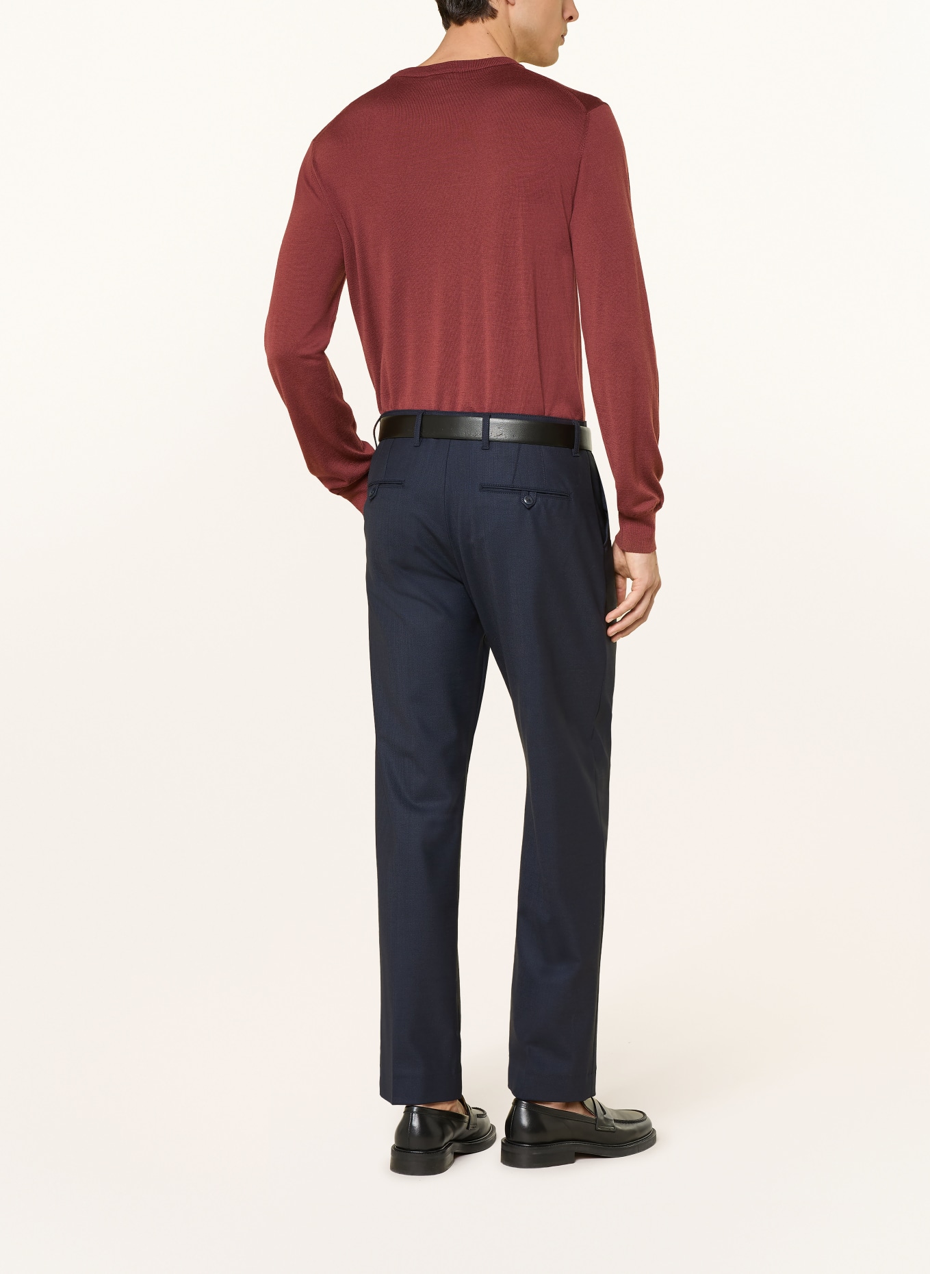 ALBERTO Chino LUIS Wide Fit: DUNKELBLAU