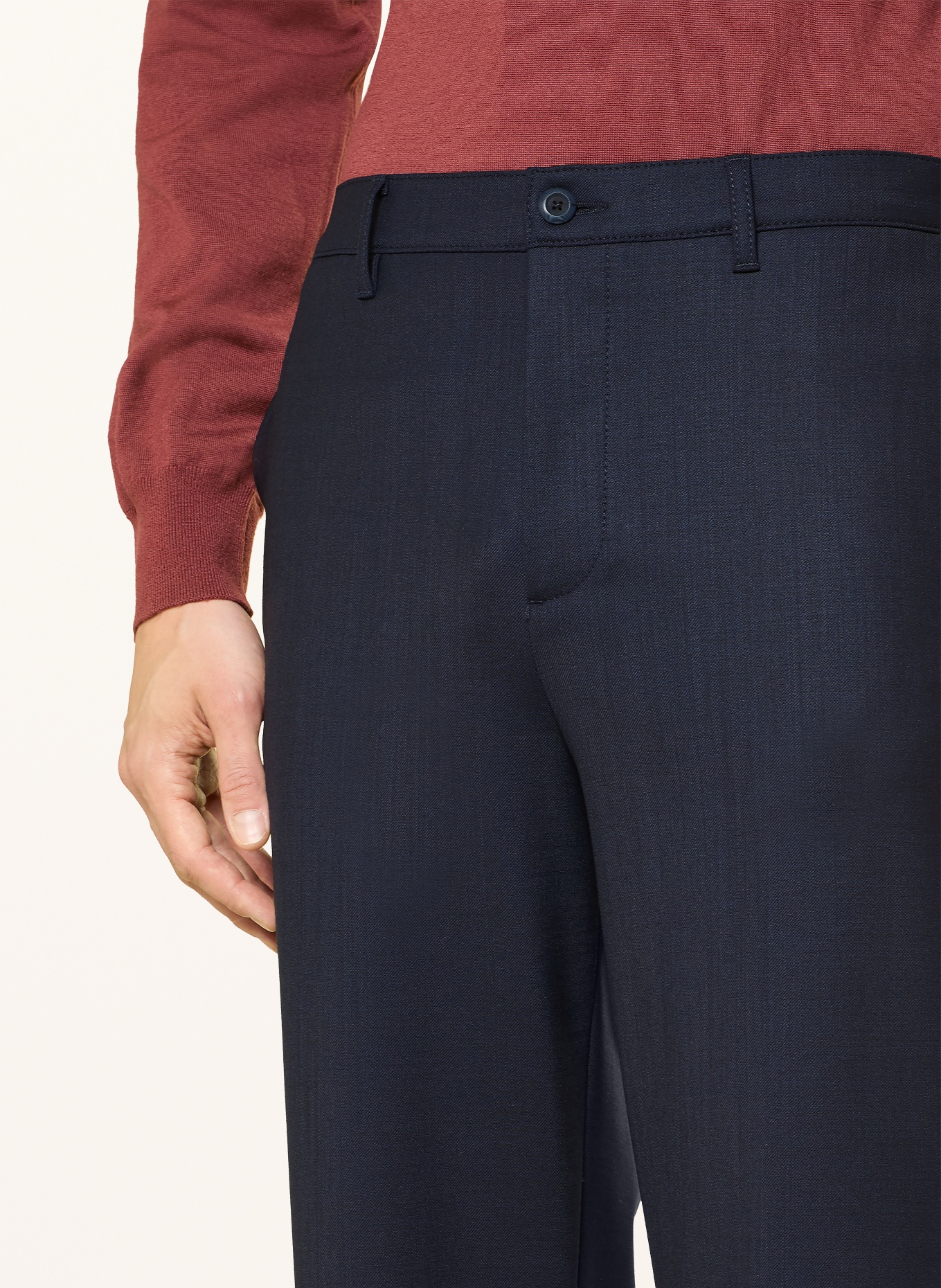 ALBERTO Chino LUIS Wide Fit: DUNKELBLAU