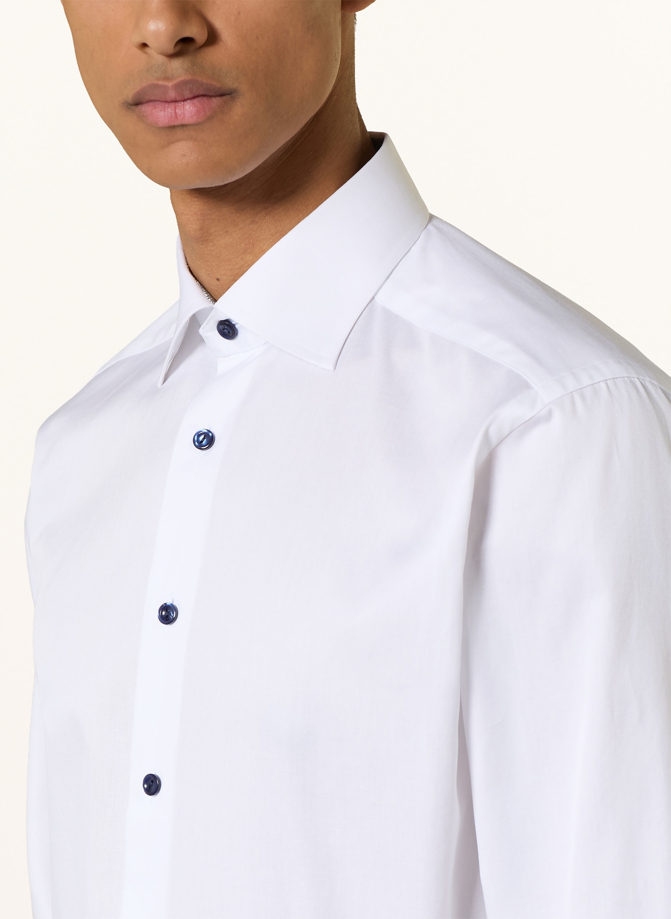ETON Contemporary Fit Shirt: WHITE