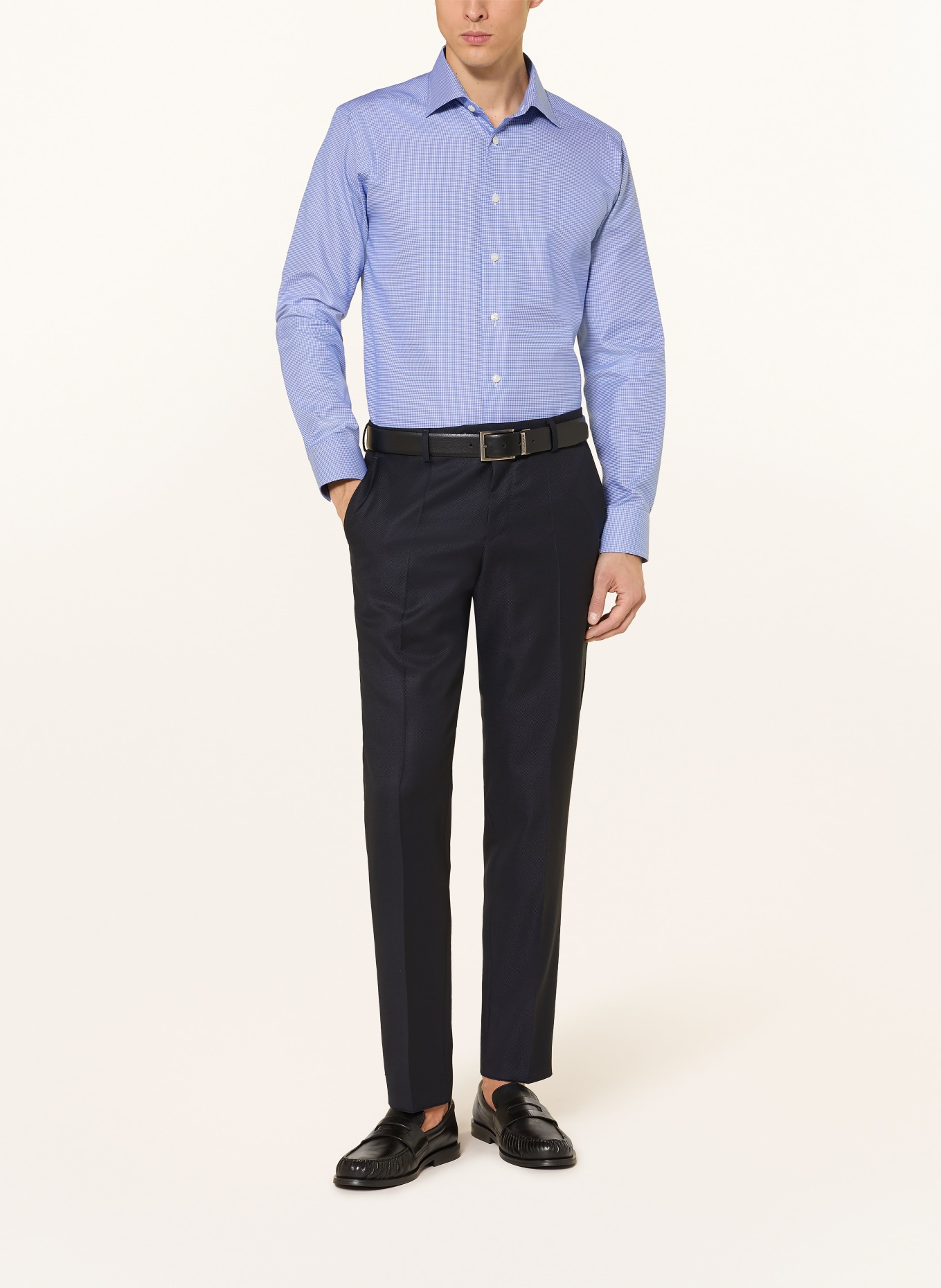 ETON Koszula Slim Fit: NIEBIESKI / BIAŁY