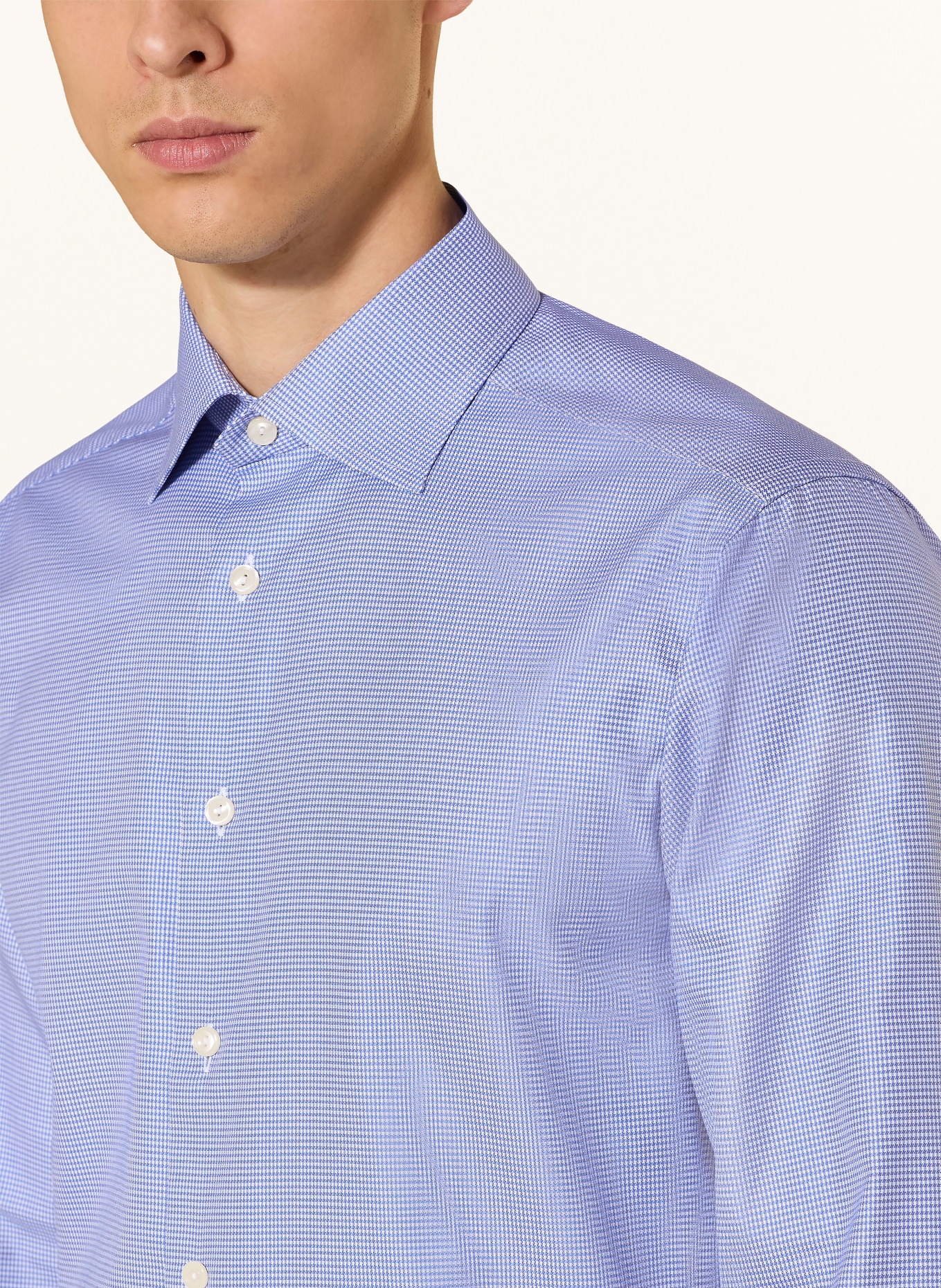 ETON Koszula Slim Fit: NIEBIESKI / BIAŁY