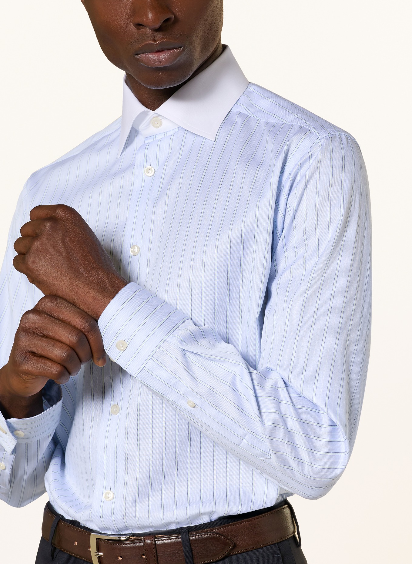 ETON Košile Slim Fit: TMAVĚ MODRÁ