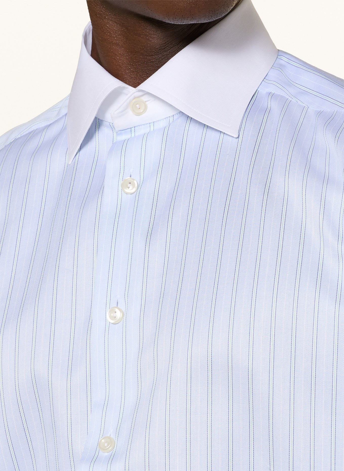 ETON Košile Slim Fit: TMAVĚ MODRÁ