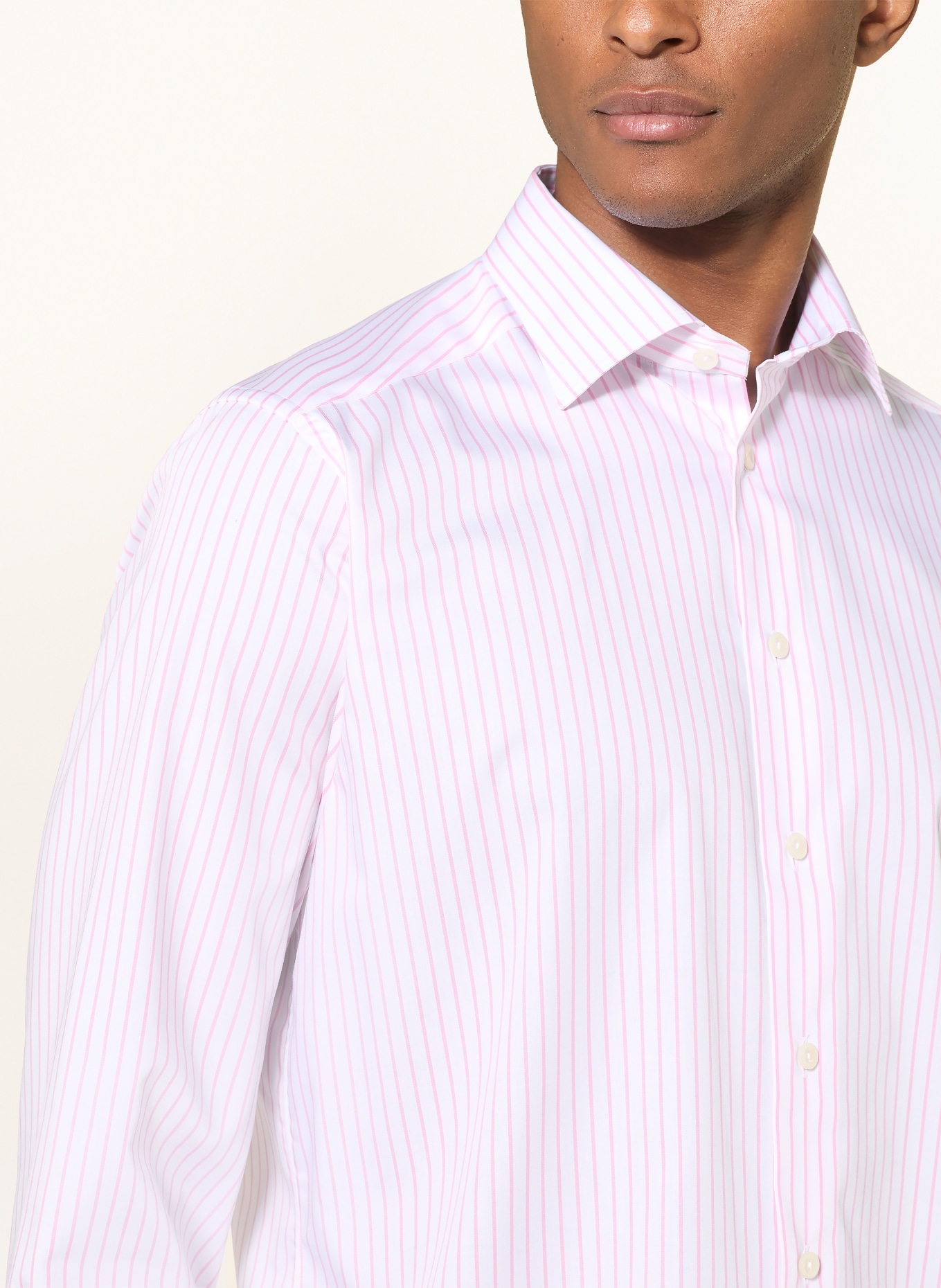 ETON Košile Contemporary Fit: SVĚTLE ČERVENÁ / BÍLÁ