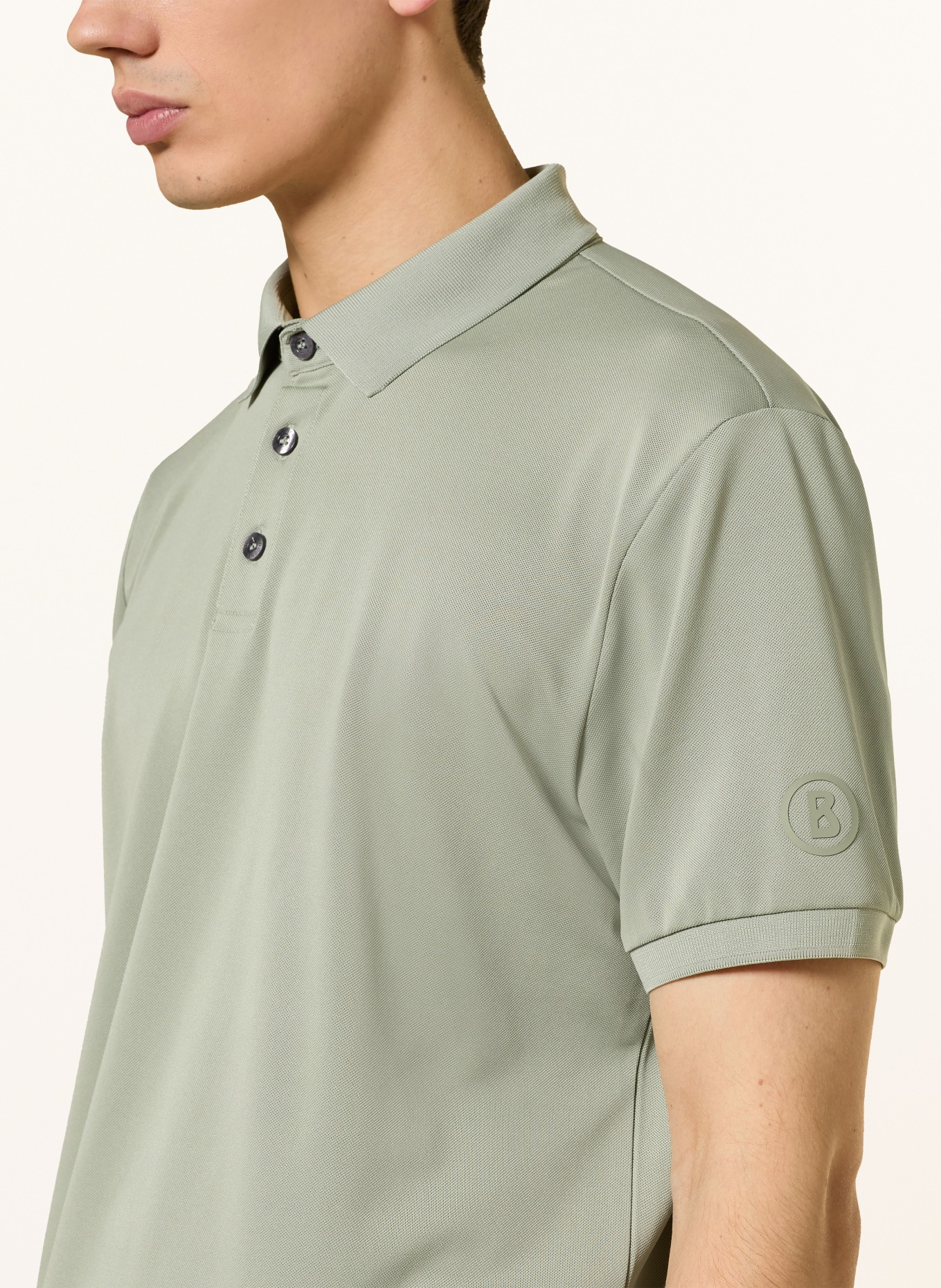 BOGNER Piqué-Poloshirt DANIEL: KHAKI