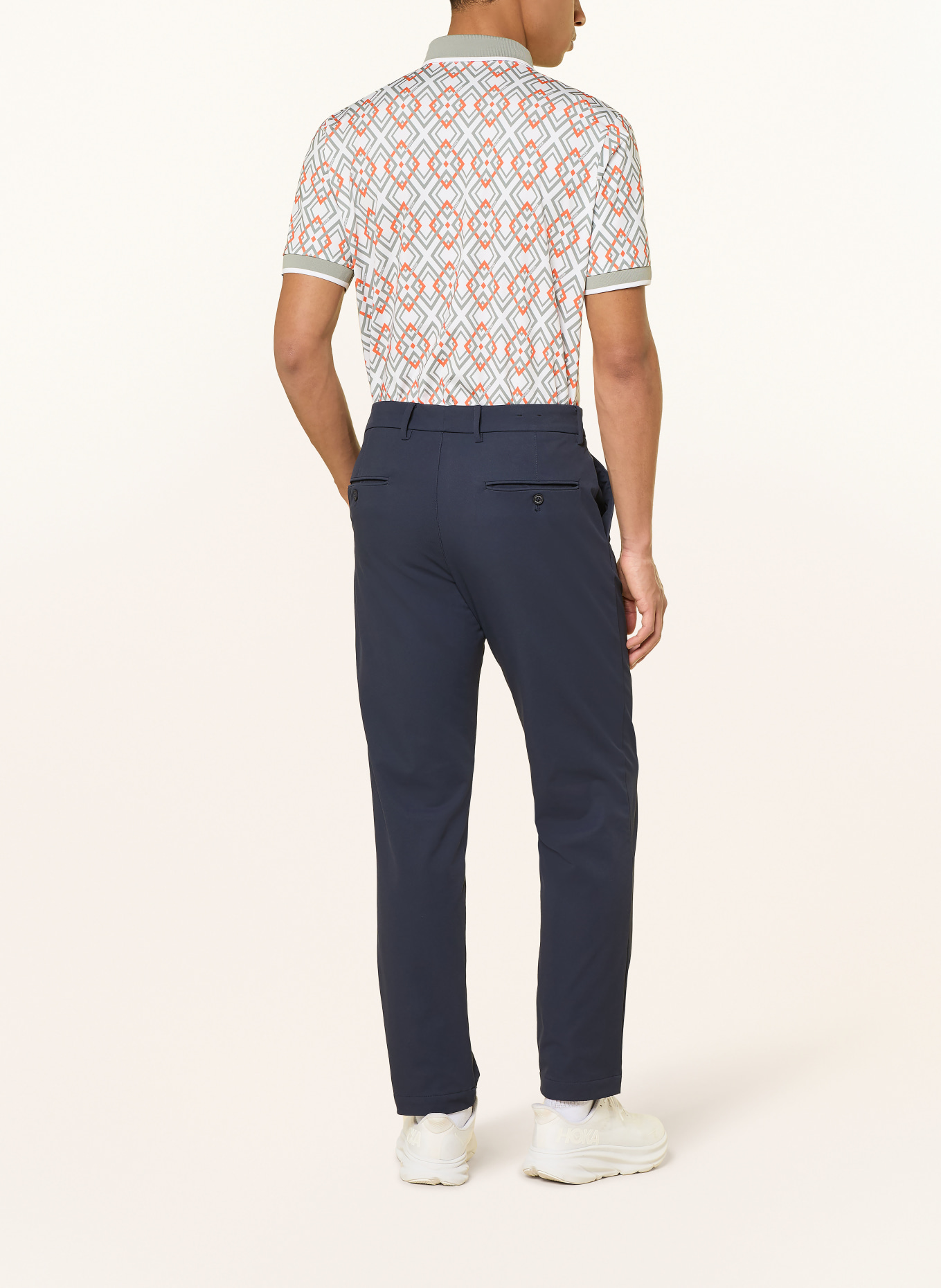 BOGNER Jersey-Poloshirt VALENTIN: WEISS / ORANGE / OLIV