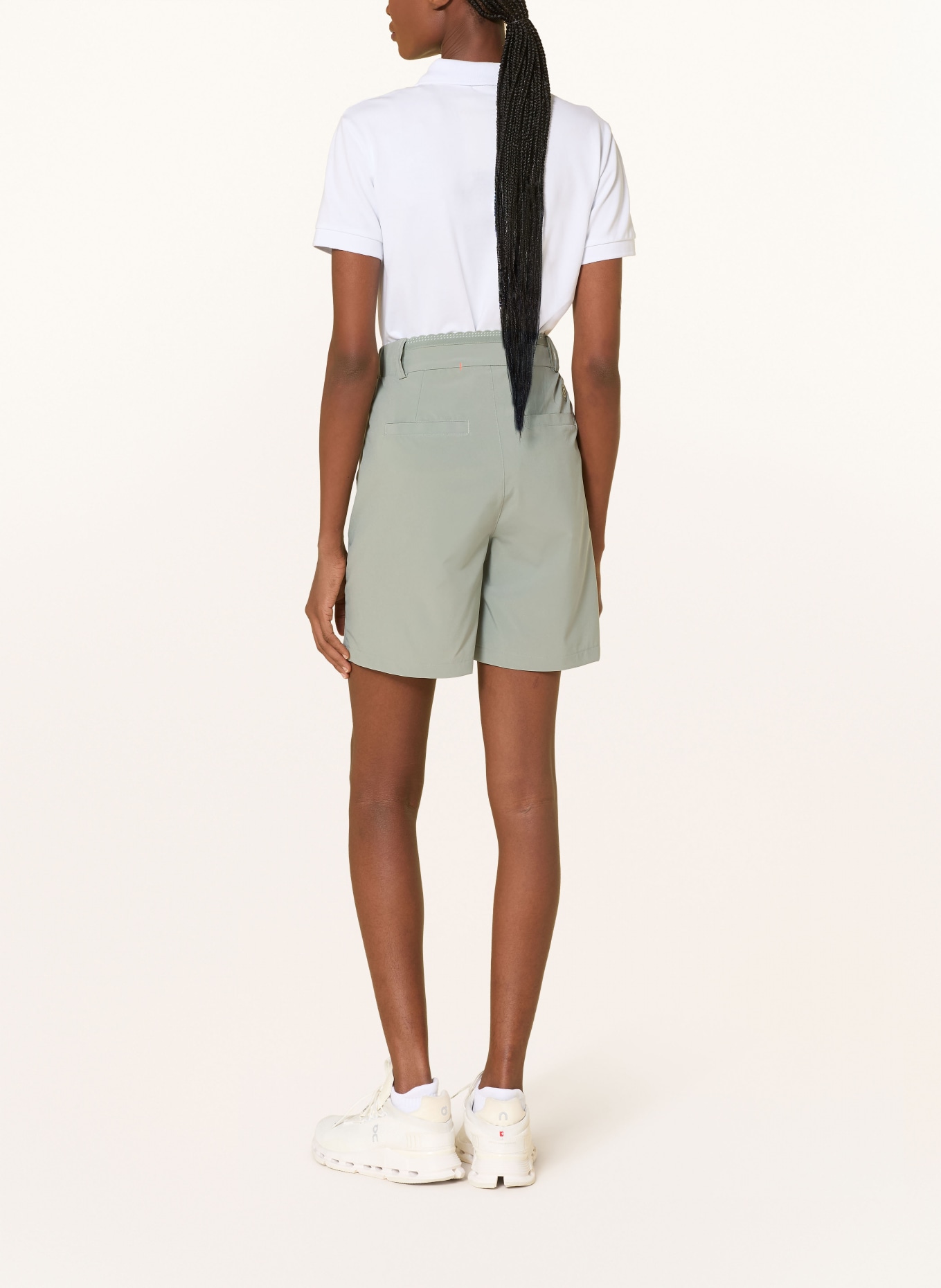 BOGNER Golfové šortky KARY: SVĚTLE ZELENÁ