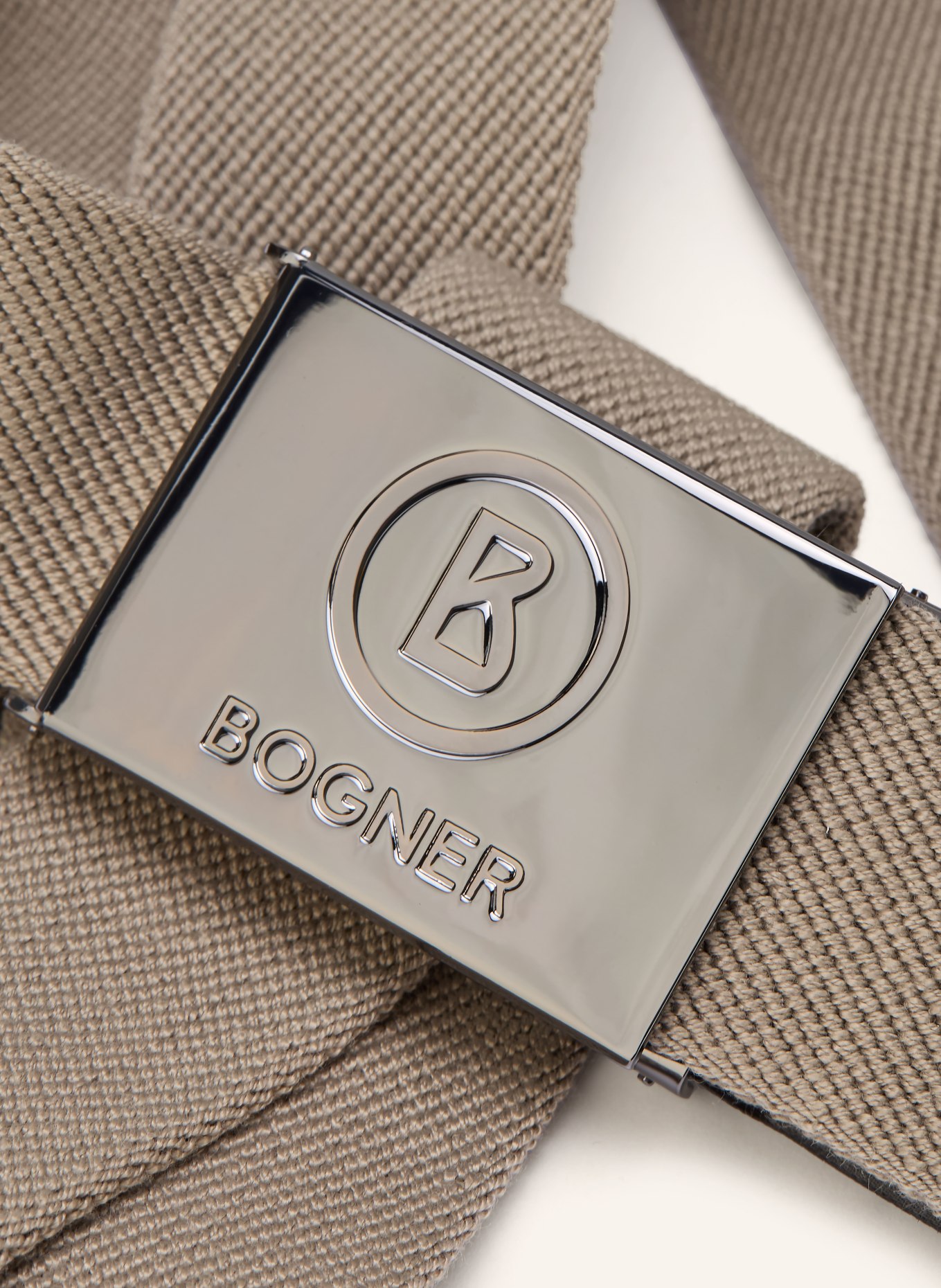 BOGNER Pasek GINO: SZAROBRĄZOWY