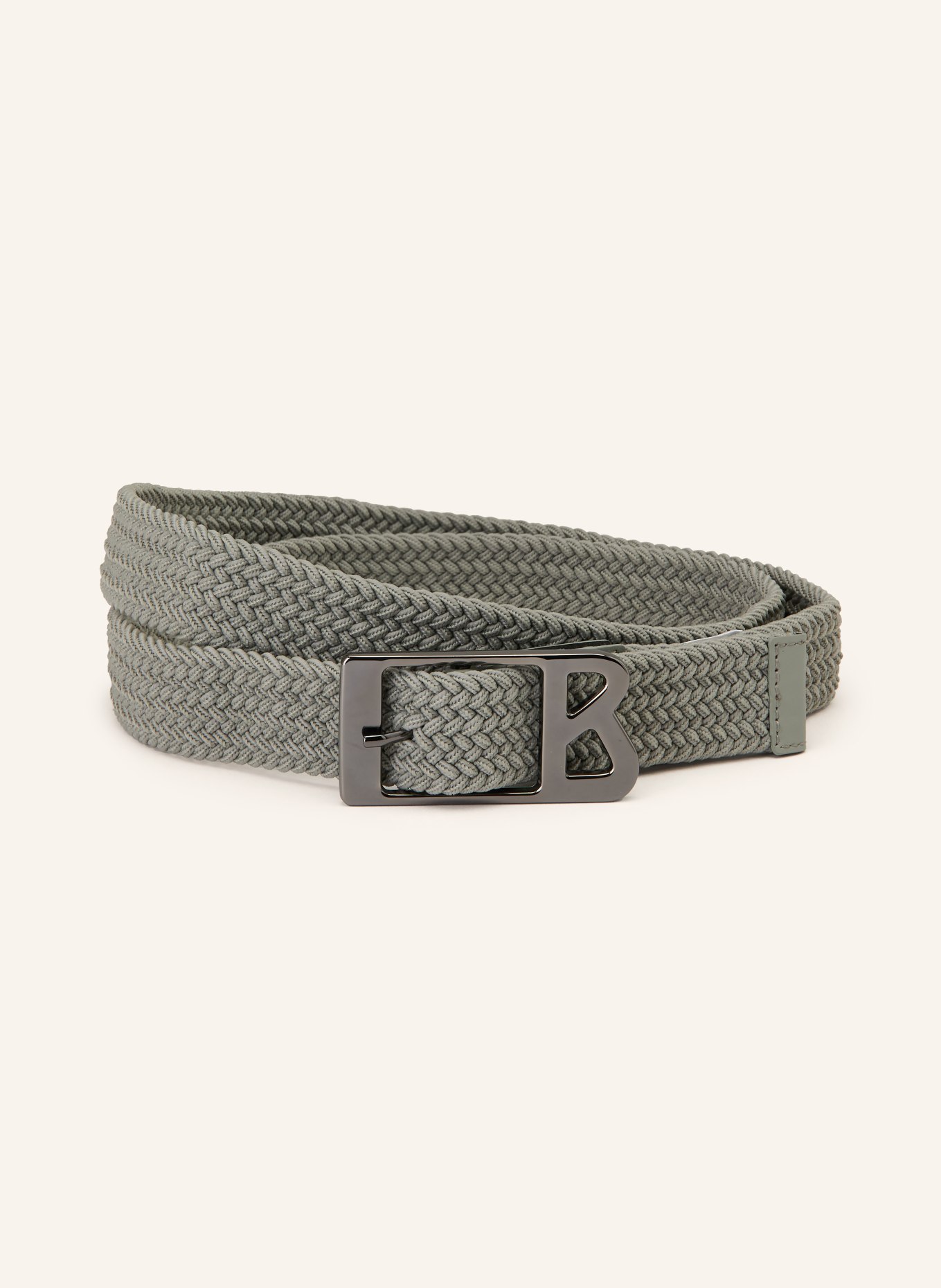 BOGNER Gevlochten riem MELLY: MINT / PLATINA