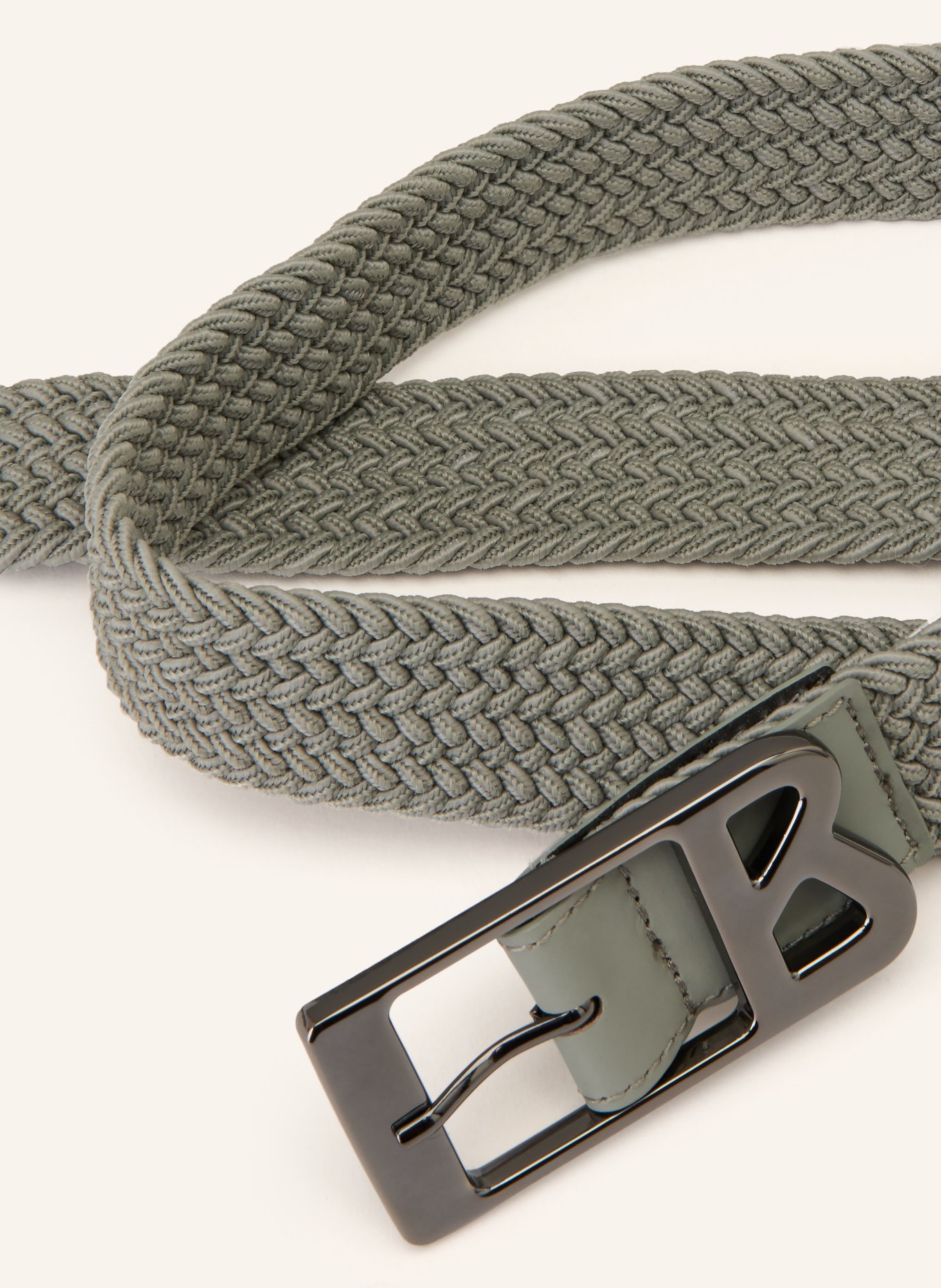 BOGNER Gevlochten riem MELLY: MINT / PLATINA