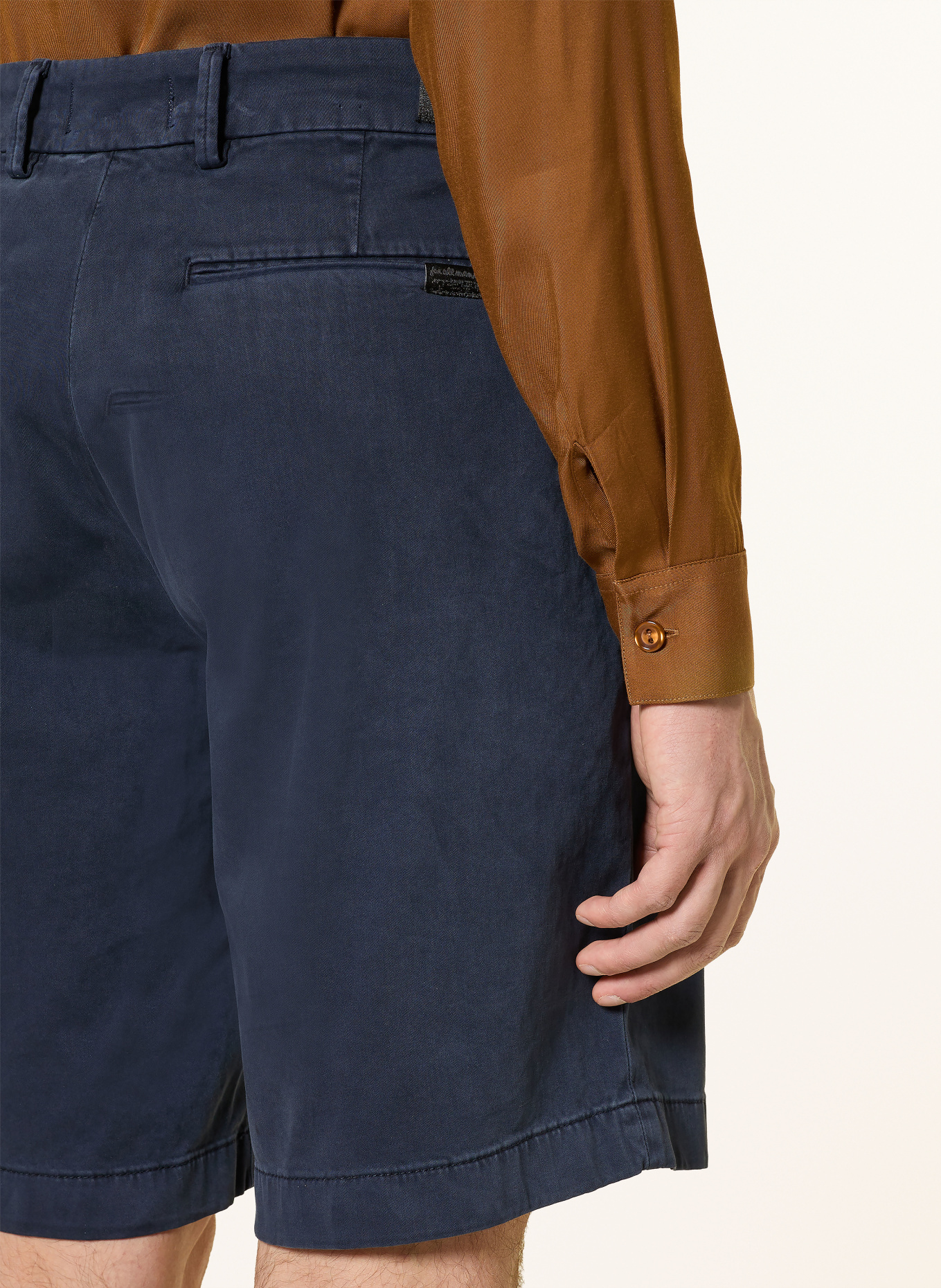 7 for all mankind Chinoshorts Comfort Fit: TMAVĚ MODRÁ