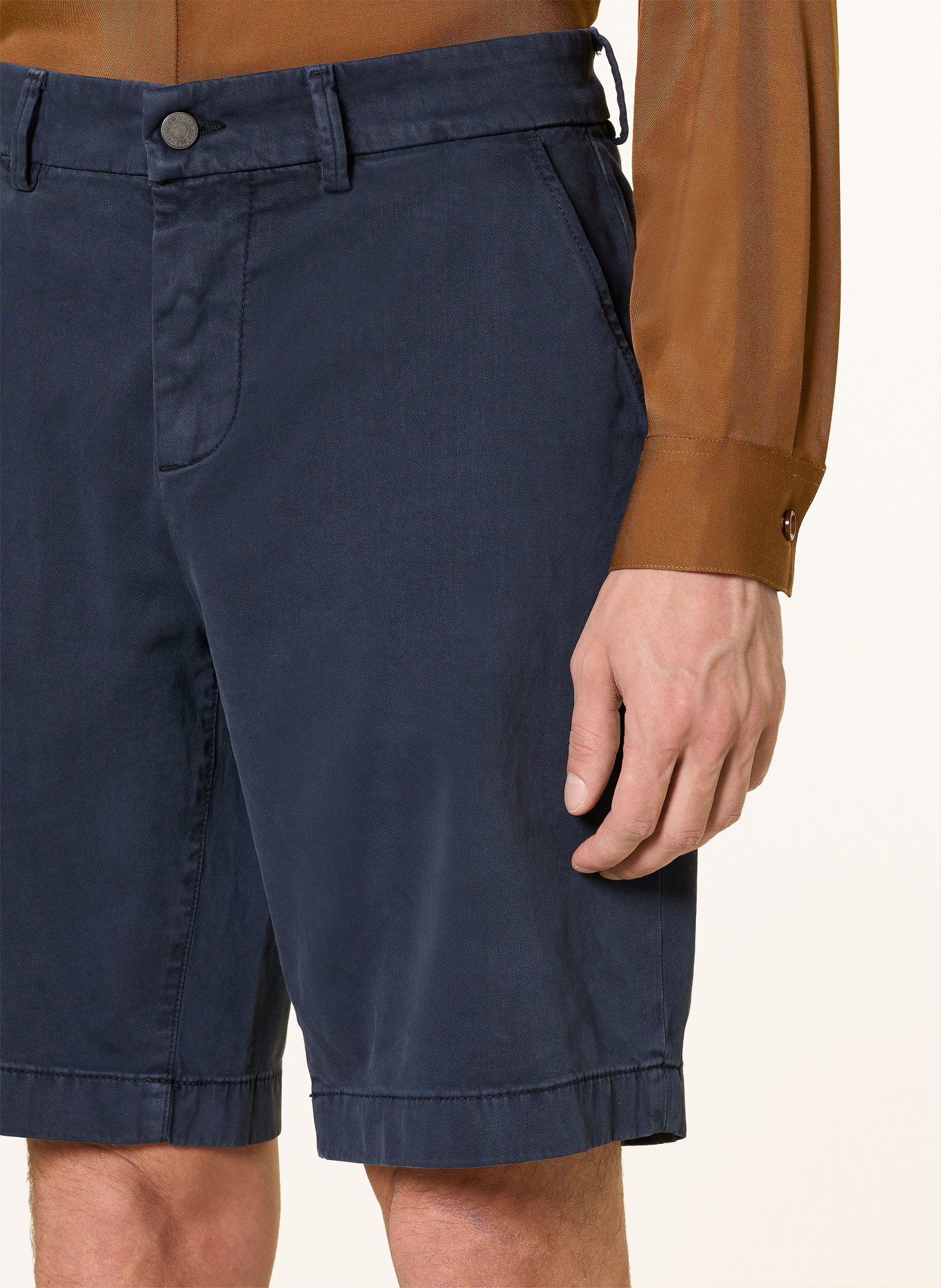 7 for all mankind Chinoshorts Comfort Fit: TMAVĚ MODRÁ