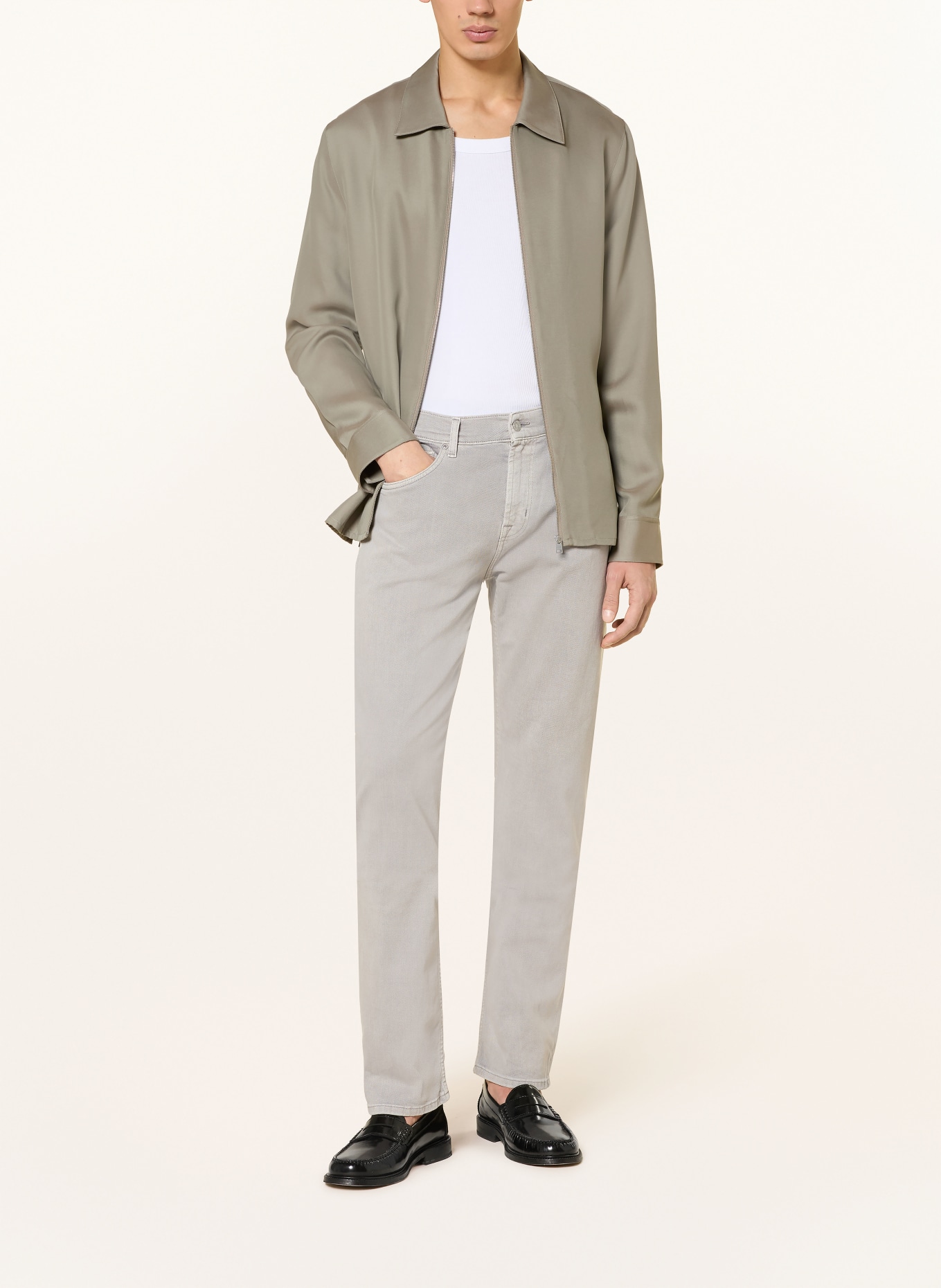 7 for all mankind Jeans THE STRAIGHT Straight Fit: 3BE Grey