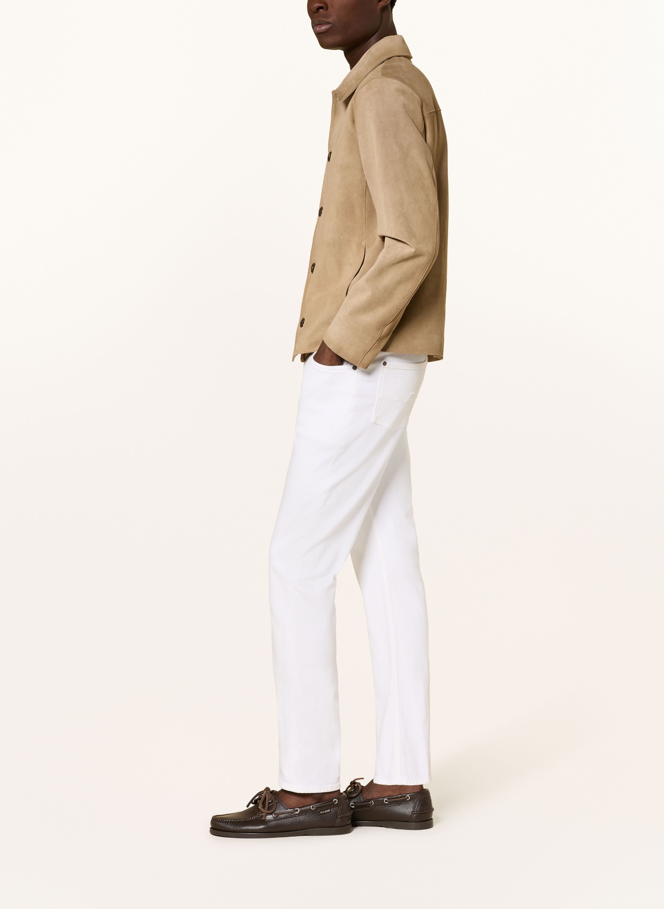 7 for all mankind SLIMMY Tapered Fit jeans: WHE WHITE