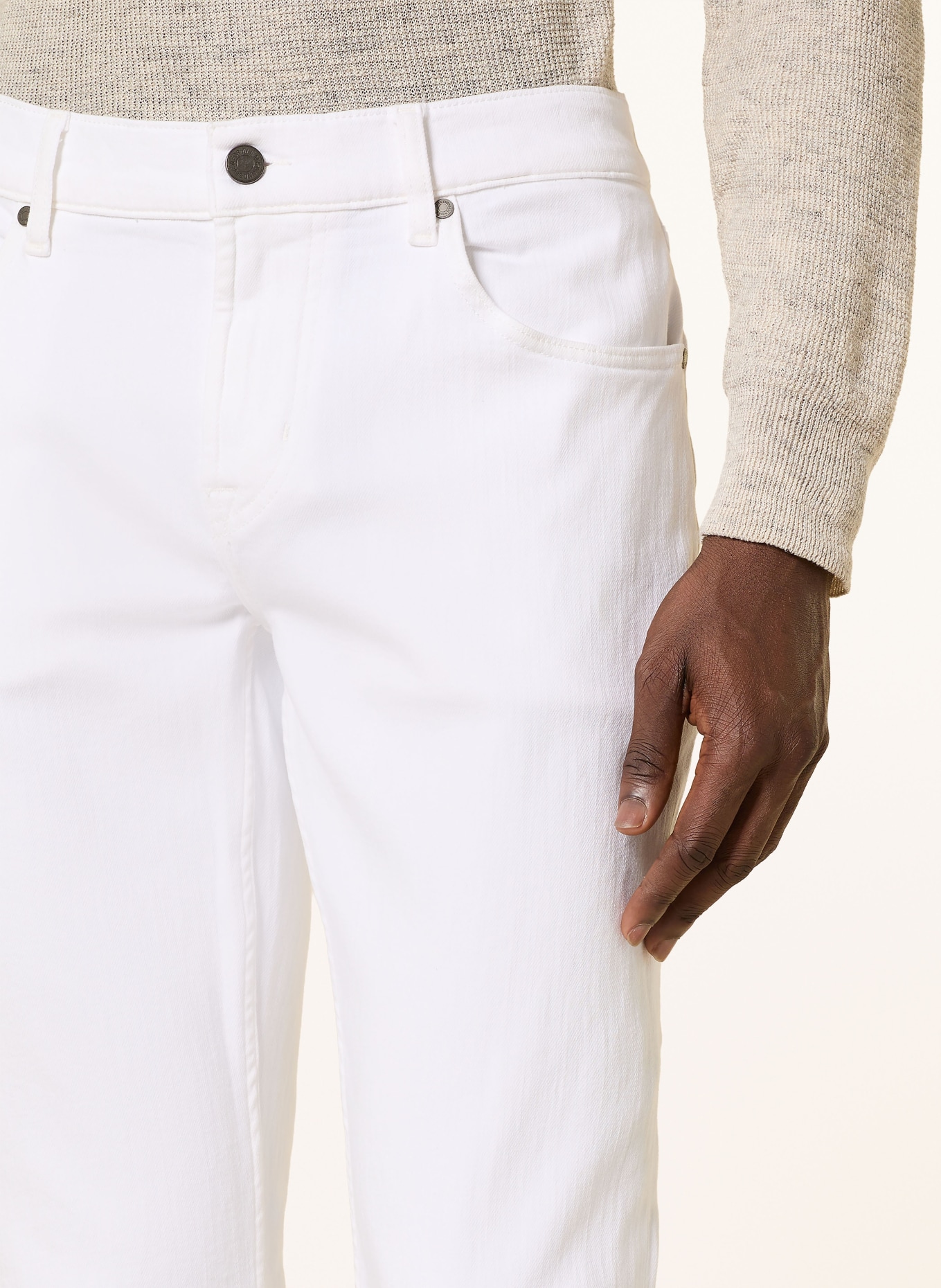 7 for all mankind SLIMMY Tapered Fit jeans: WHE WHITE