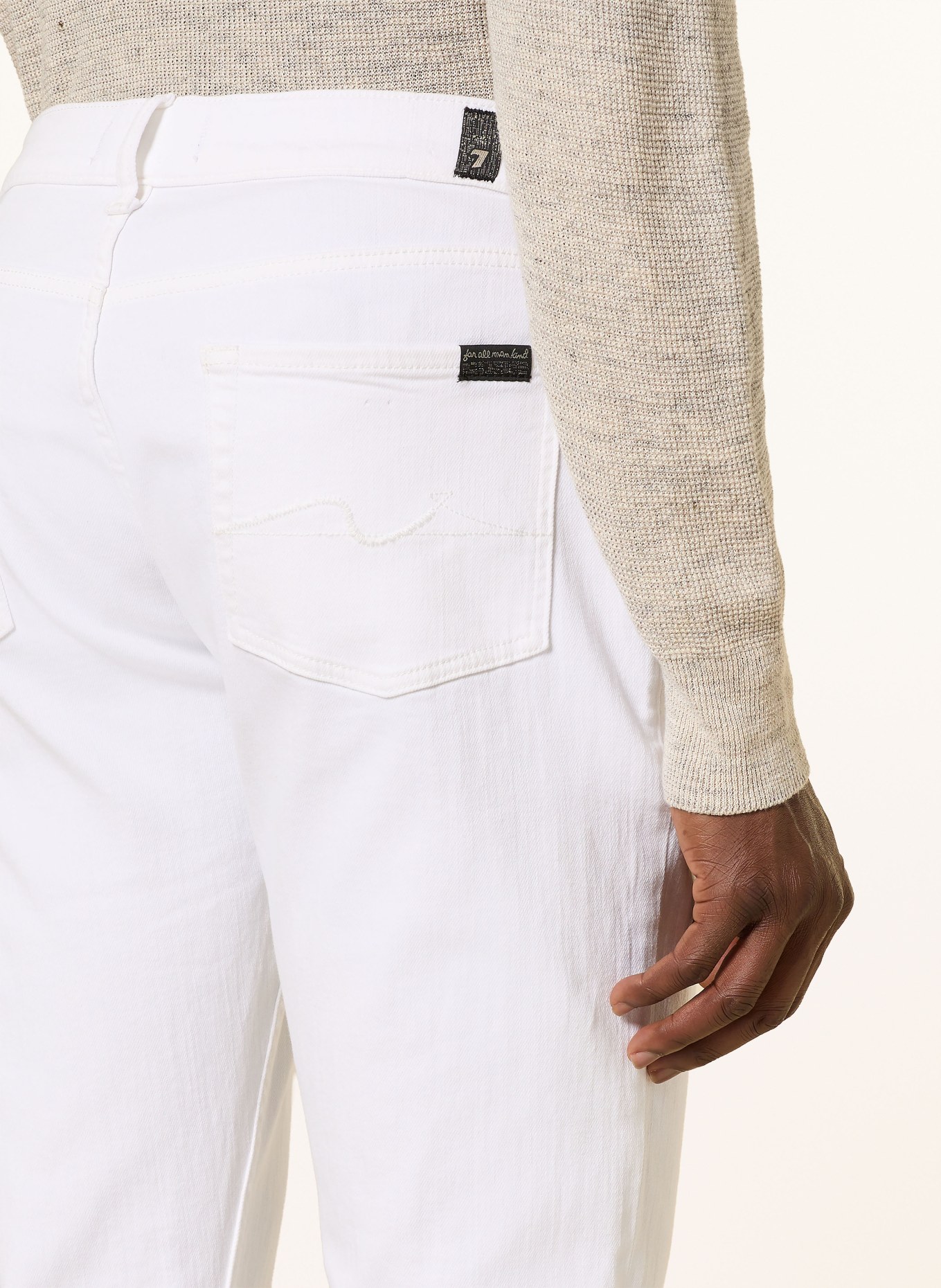 7 for all mankind SLIMMY Tapered Fit jeans: WHE WHITE