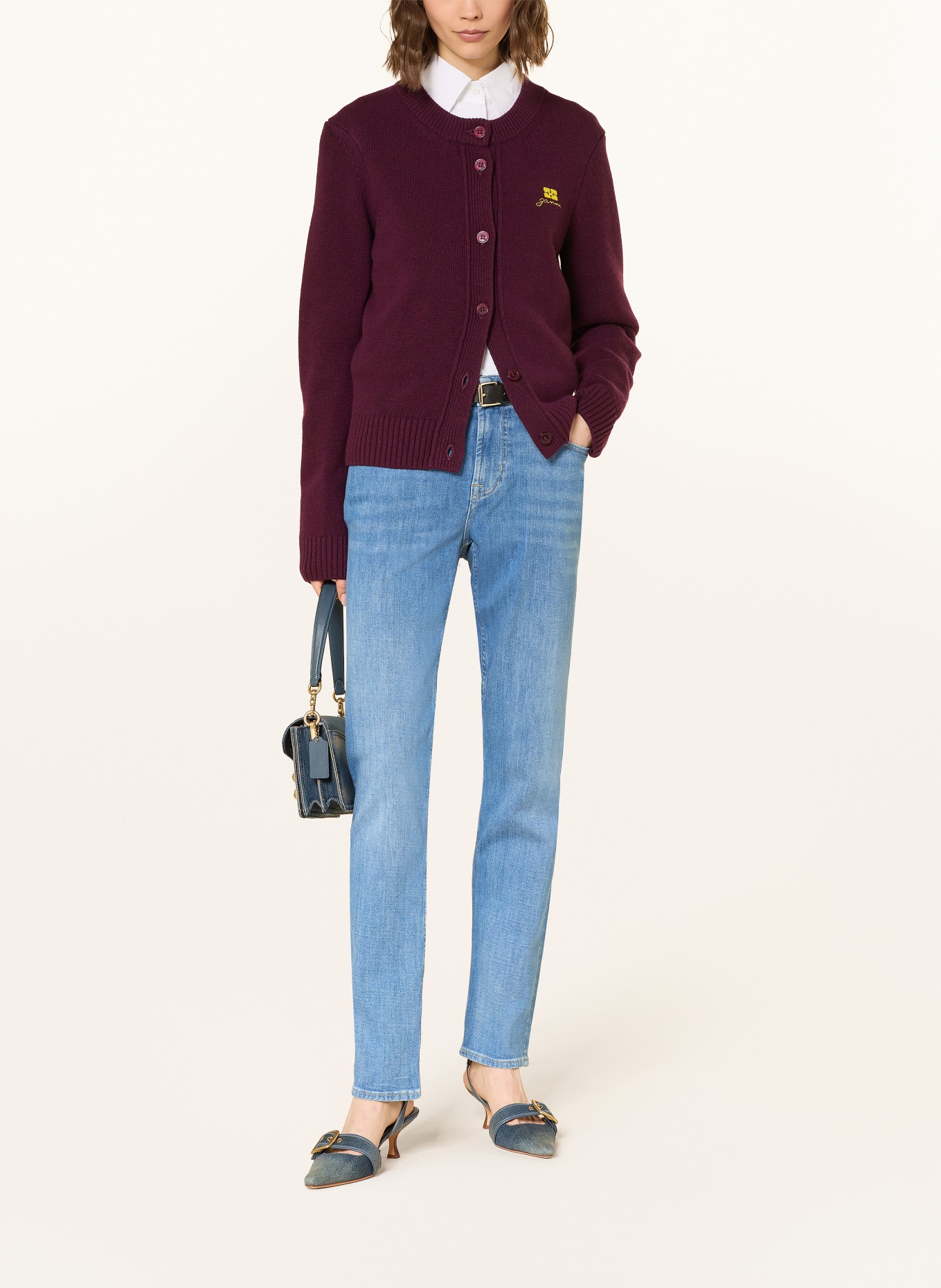 7 for all mankind Skinny Jeans SLIMMY TAPERED: 3BA Mid Blue