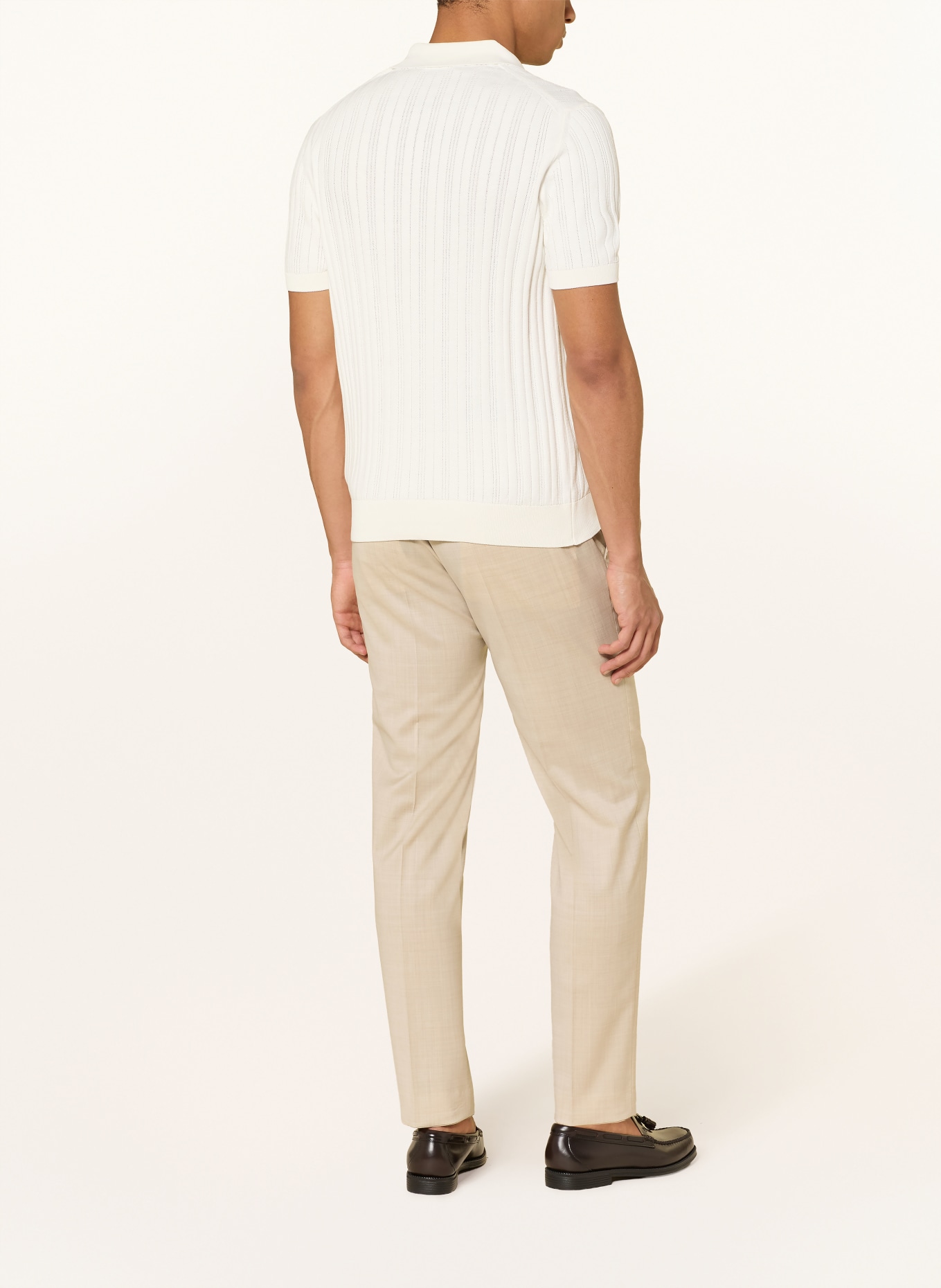 BALDESSARINI Polo en maille: CRÈME